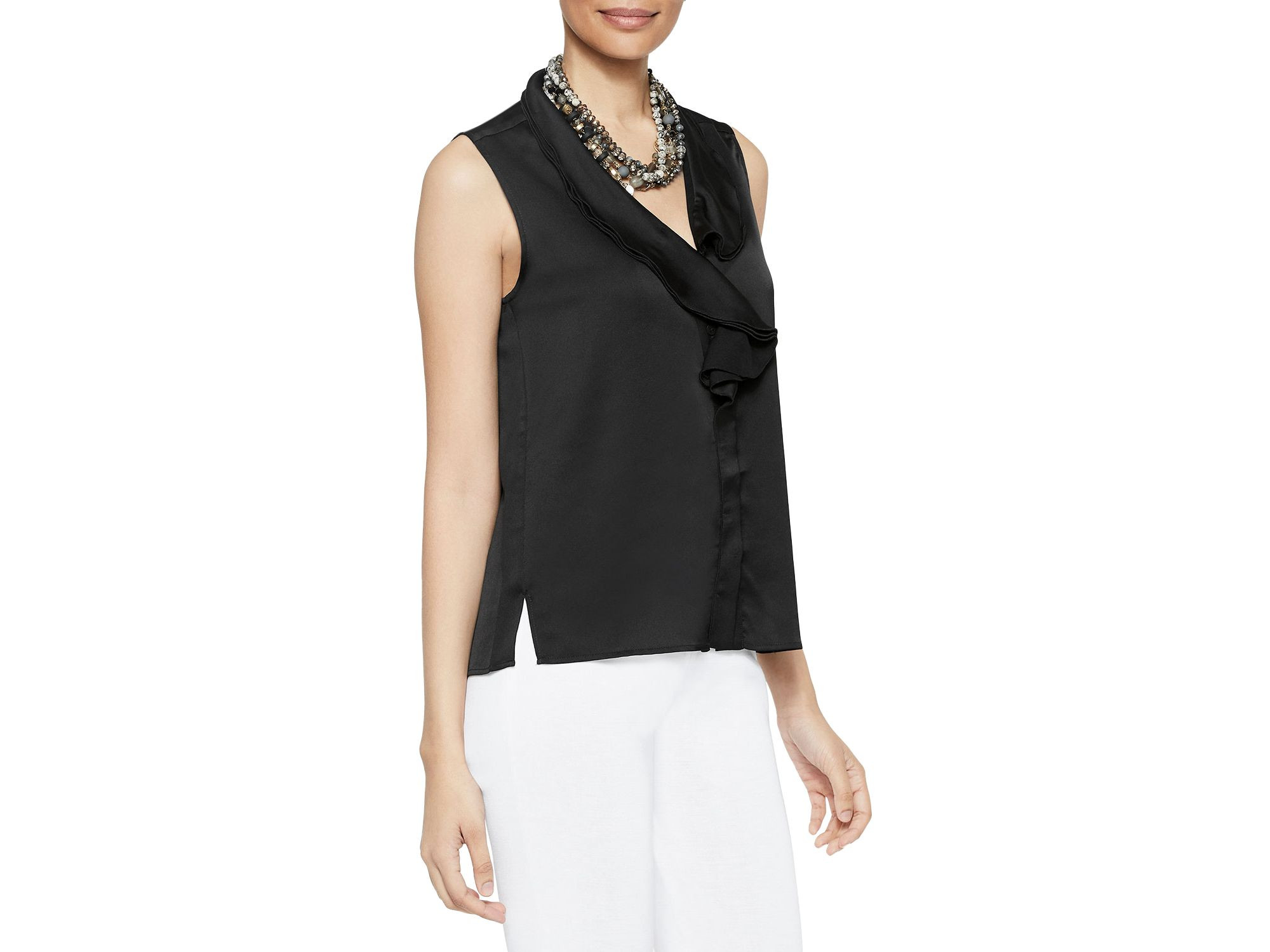 Ruffle Neck Tank Top — Image 4