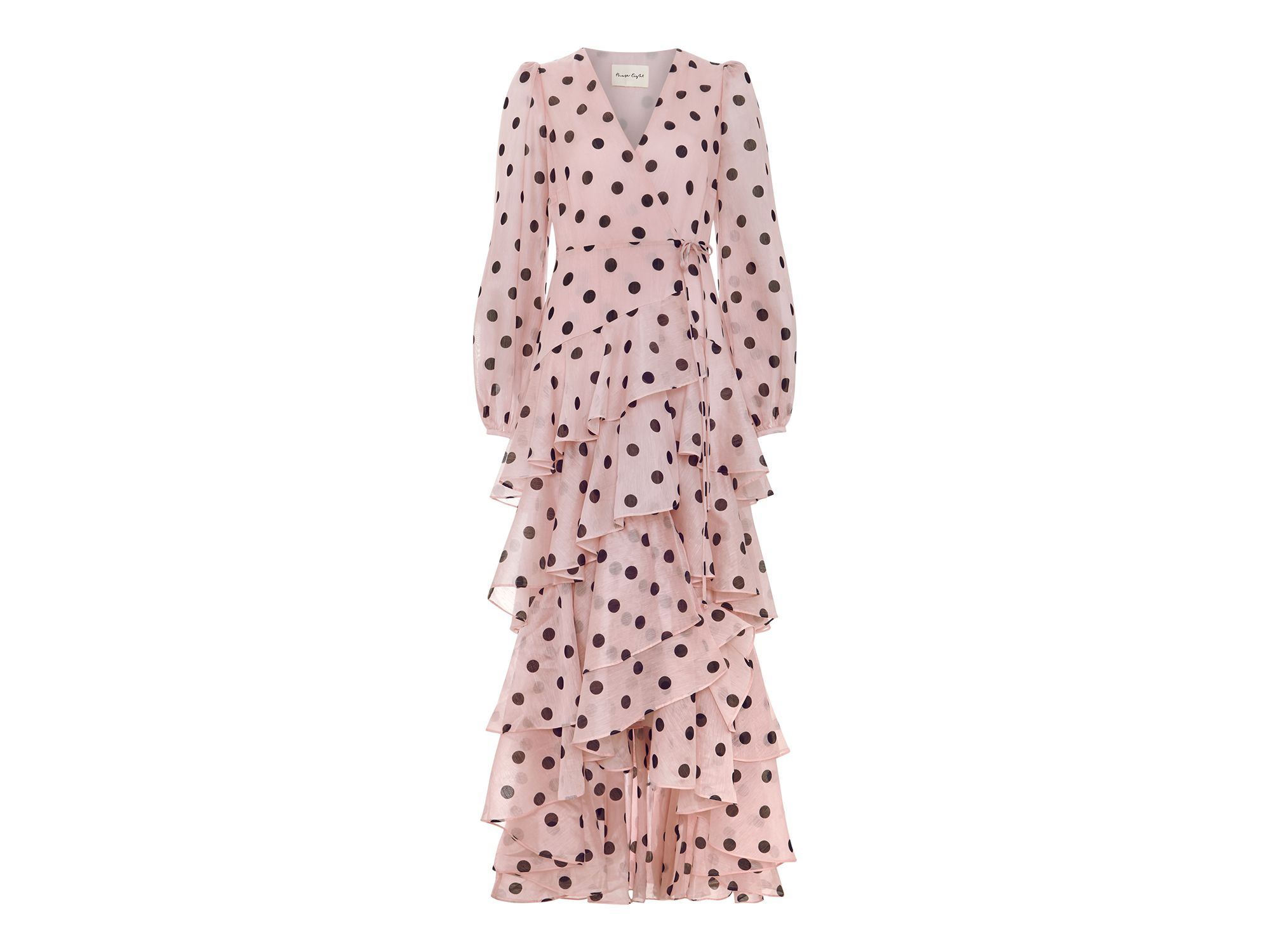 Spot Print Ruffle Dress — Image 7