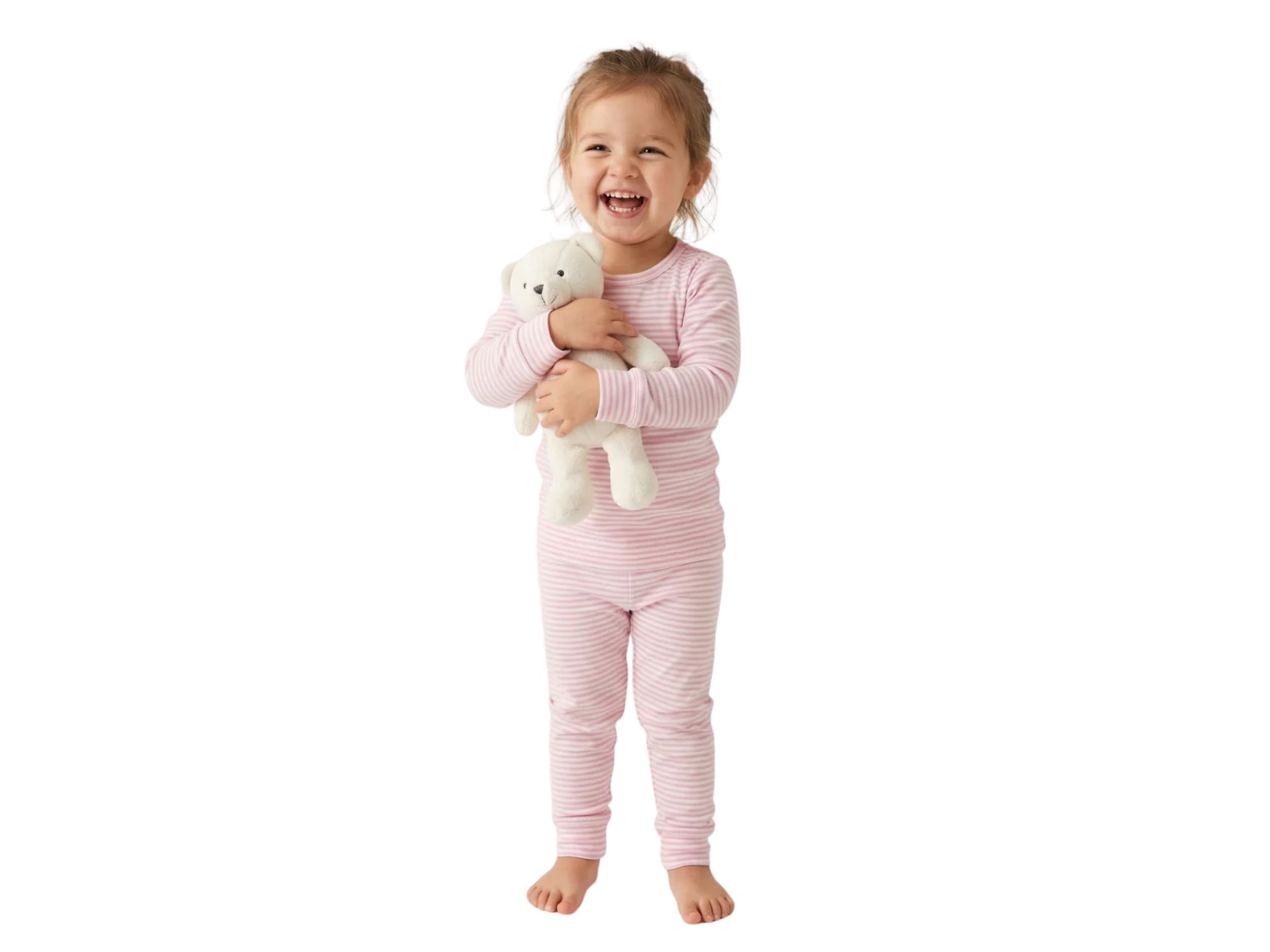Girls' Ballet Stripe Pajama Set - Baby, Little Kid — Image 6