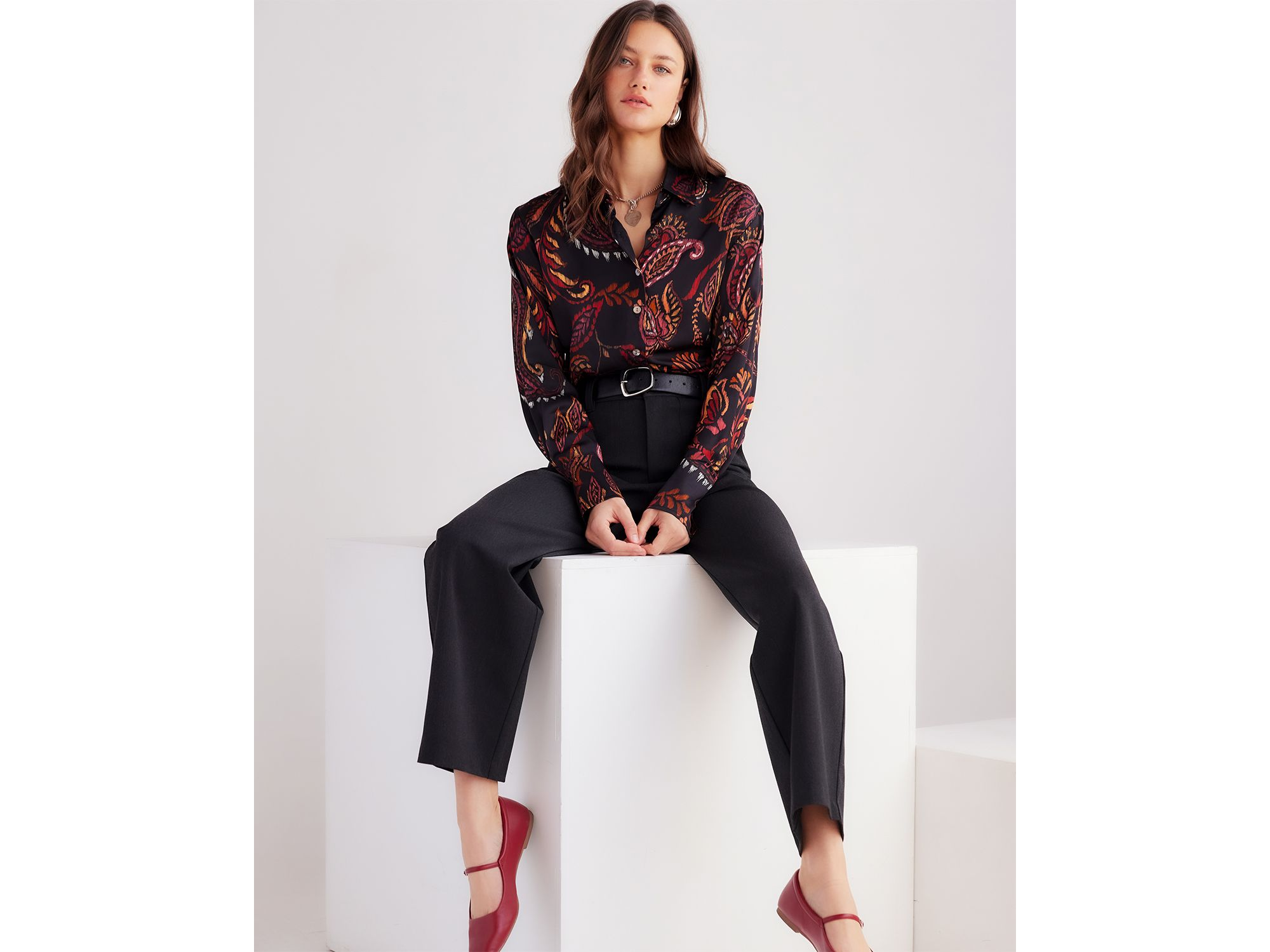 Tawnie Side Pleat Shirt — Image 6
