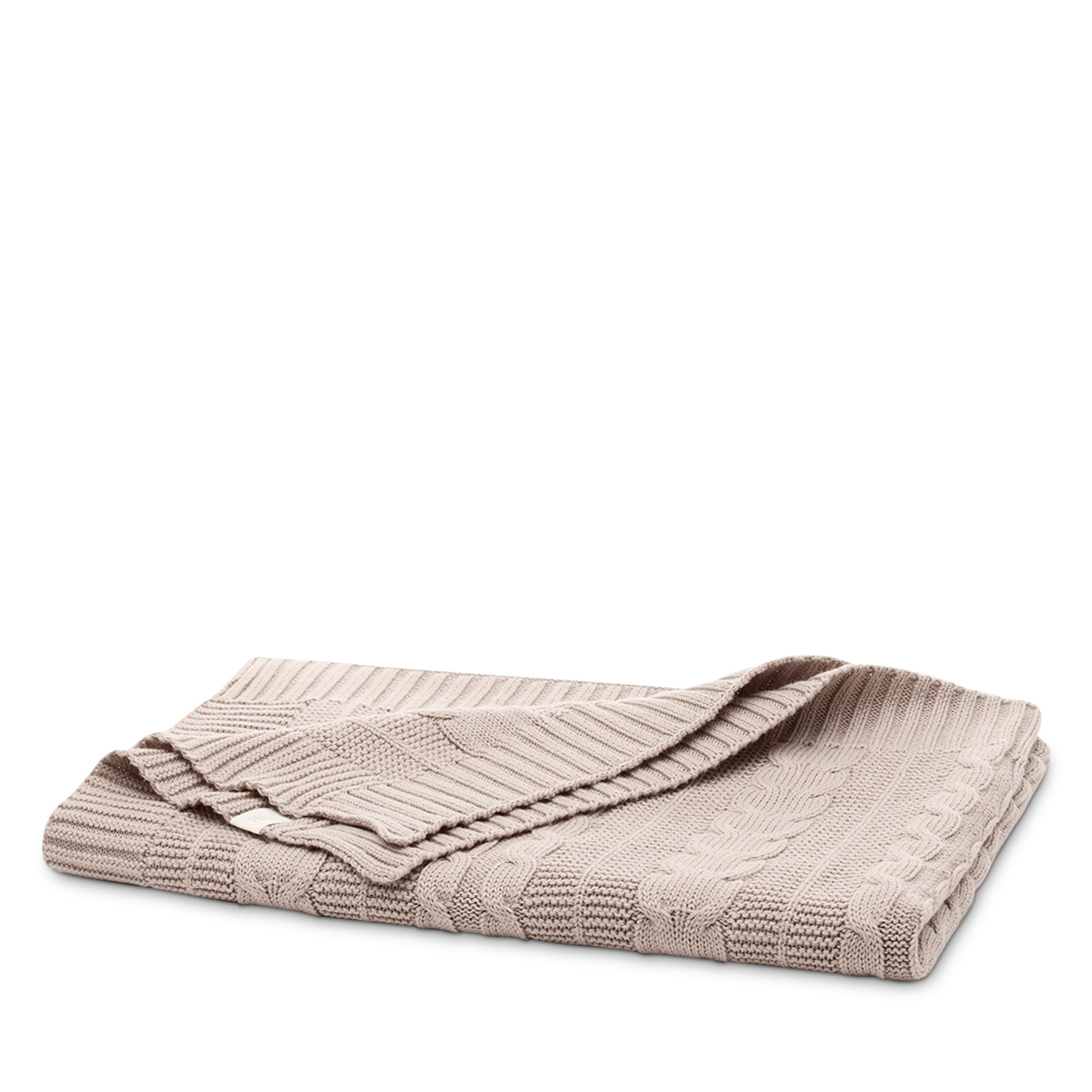 Cable Knit Organic Cotton Baby Blanket — Image 3
