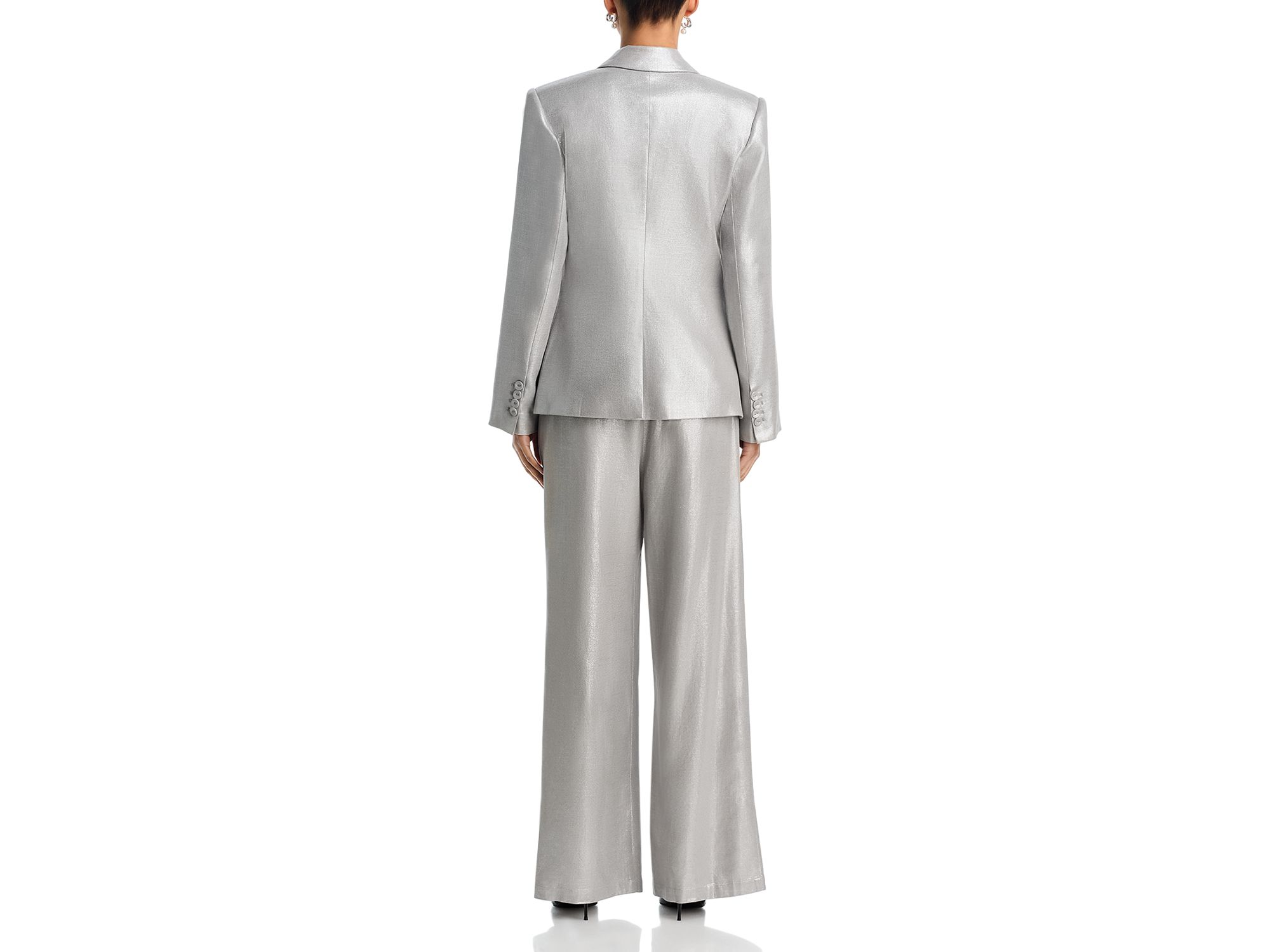 Metallic Linen Blend Pants — Image 6
