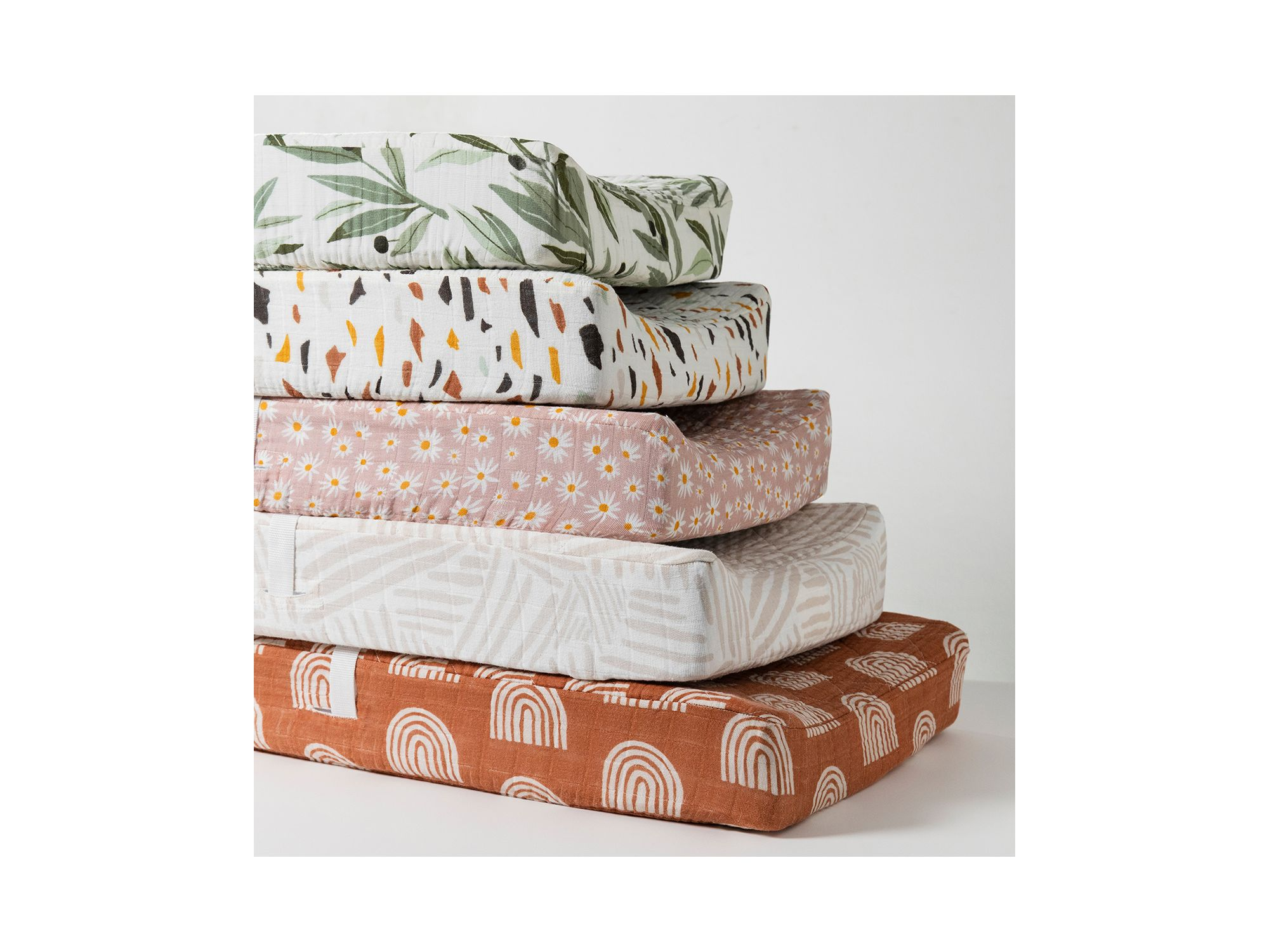 Quilted Changing Pad Cover in GOTS Certified Organic Muslin Cotton — Image 4