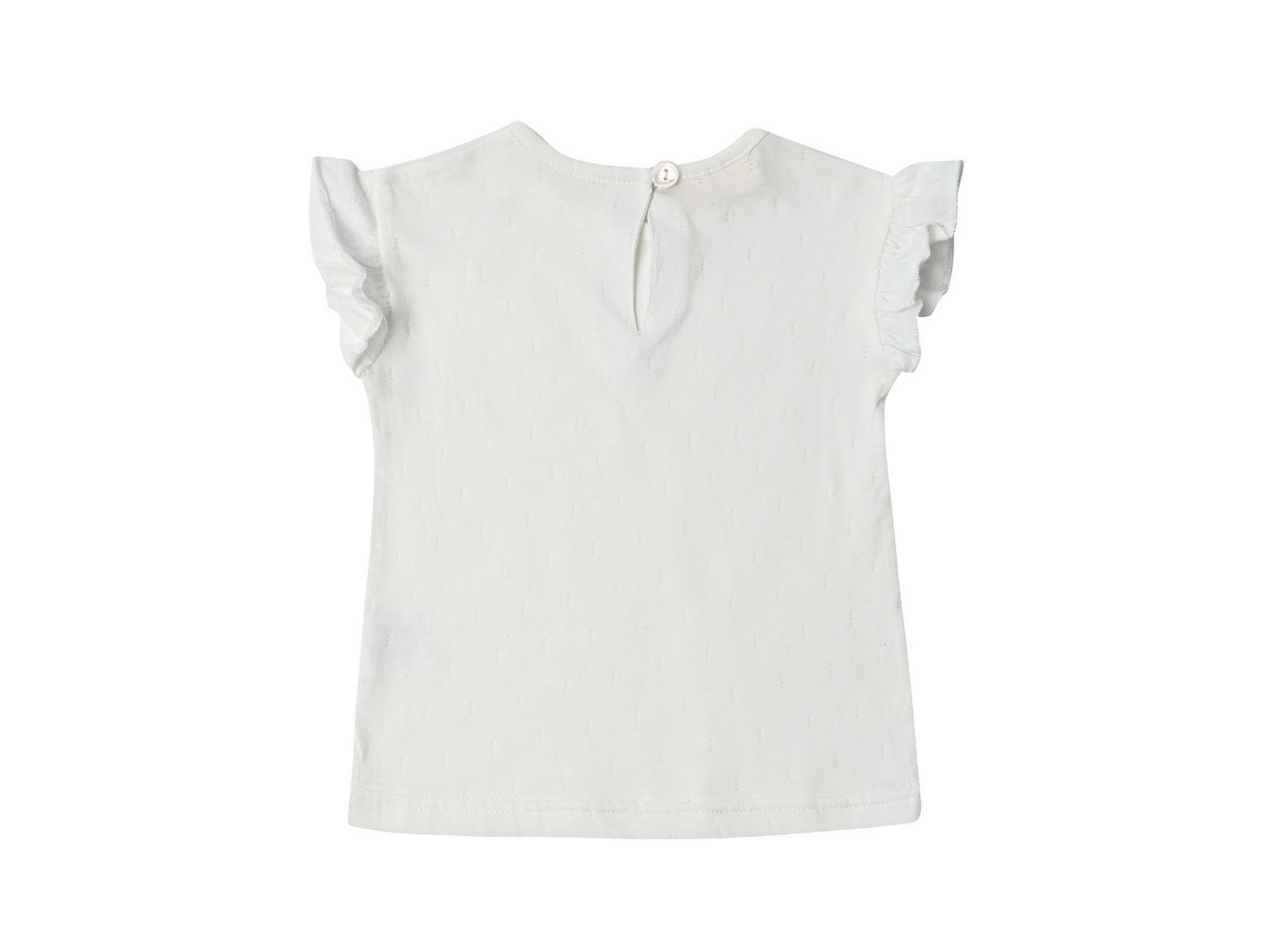 Unisex Cotton Edie Frill Sleeve Top - Baby, Little Kid, Big Kid — Image 3