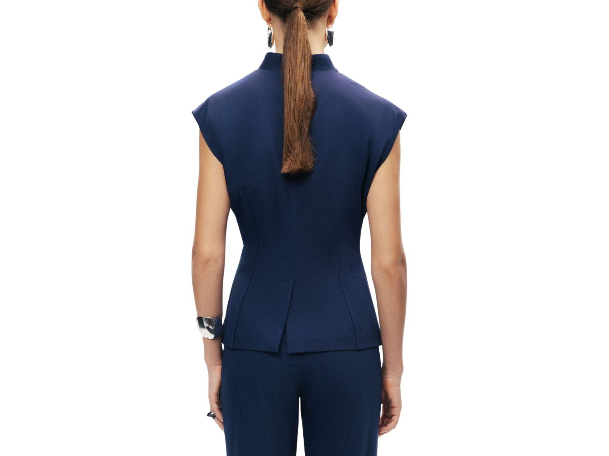 Tailored Sleeveless Vest — Image 6