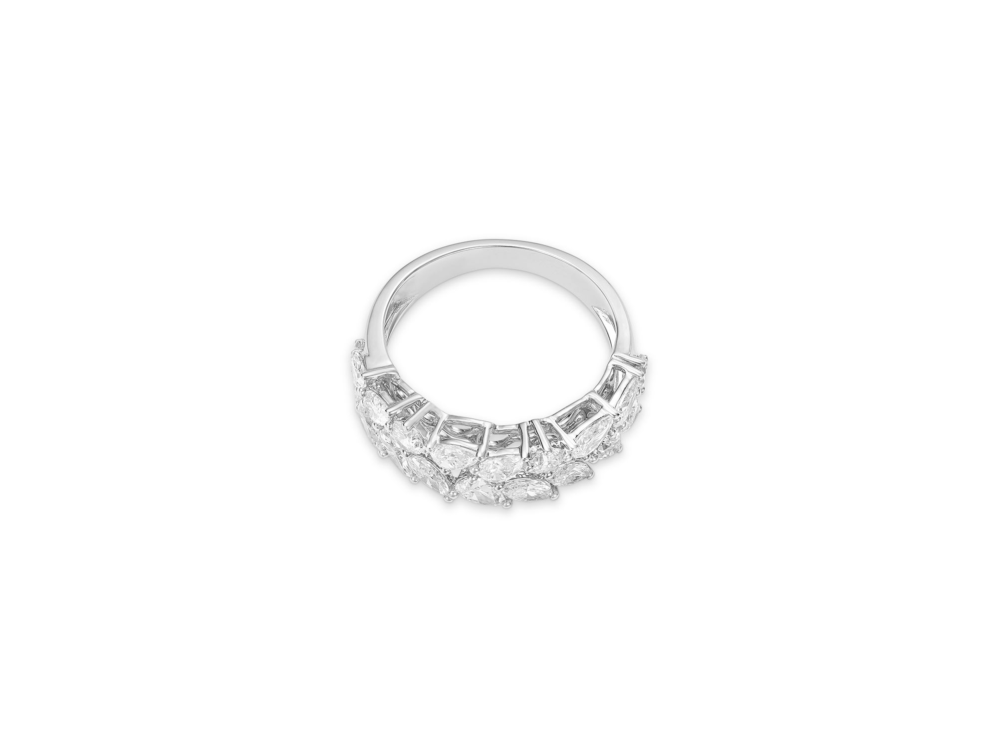 Luxe Collection Certified Lab Grown Diamond Mixed Cut Band in 14K White Gold, 2.0 tcw — Image 3