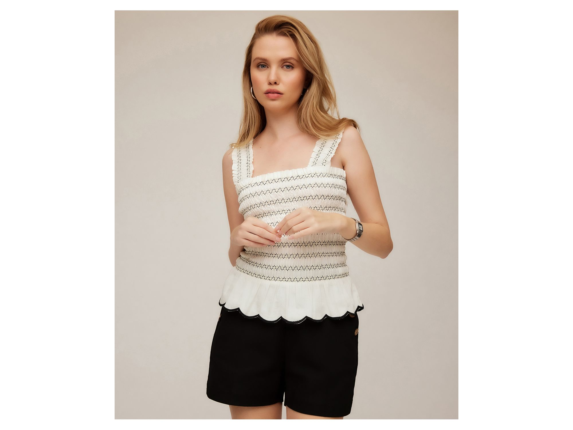 Elliot Smocked Tank Top — Image 6