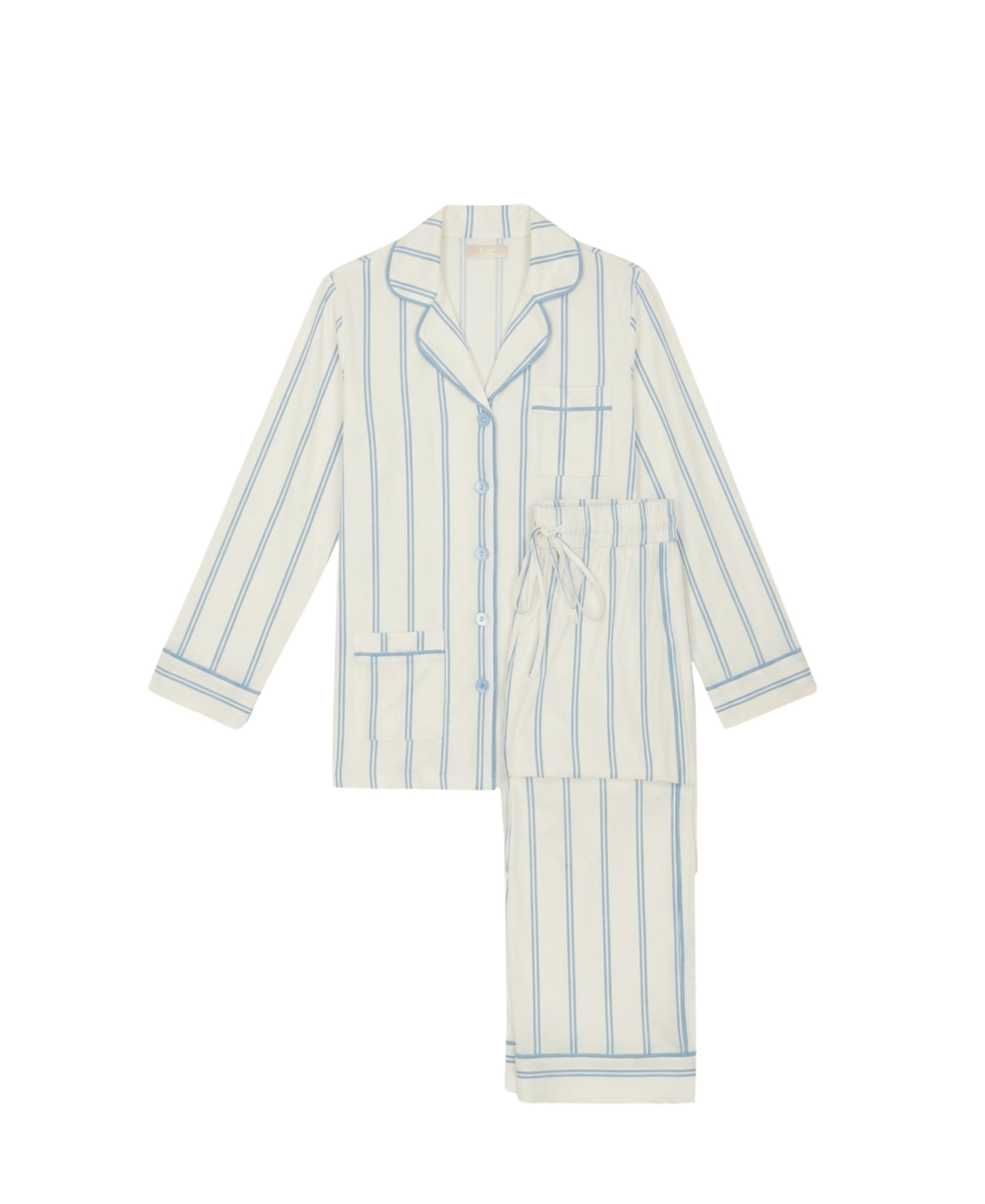 Luxe Stretch Cotton Striped Pajama Set — Image 3