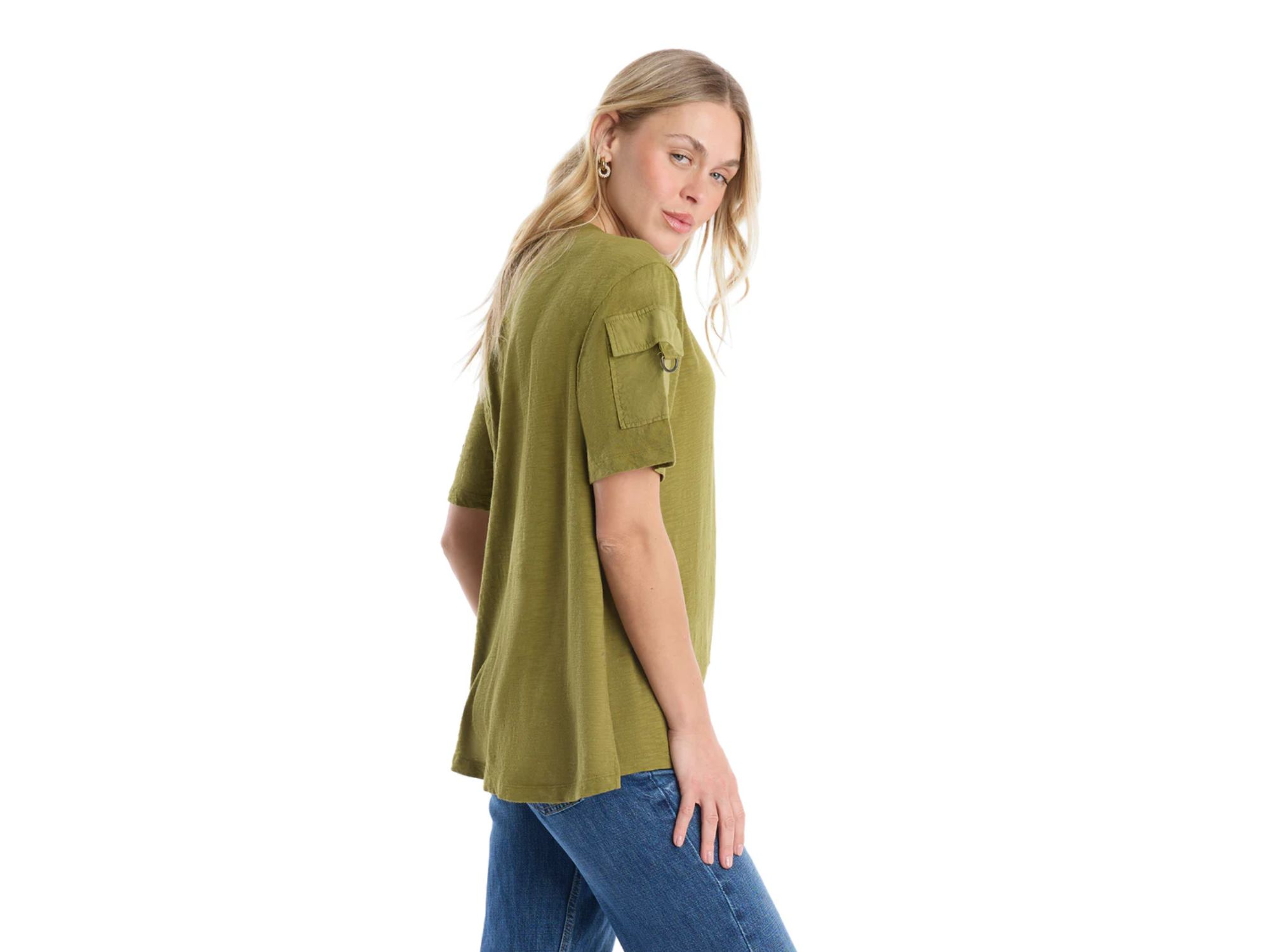 Short Sleeve Hi-Lo Tee — Image 3