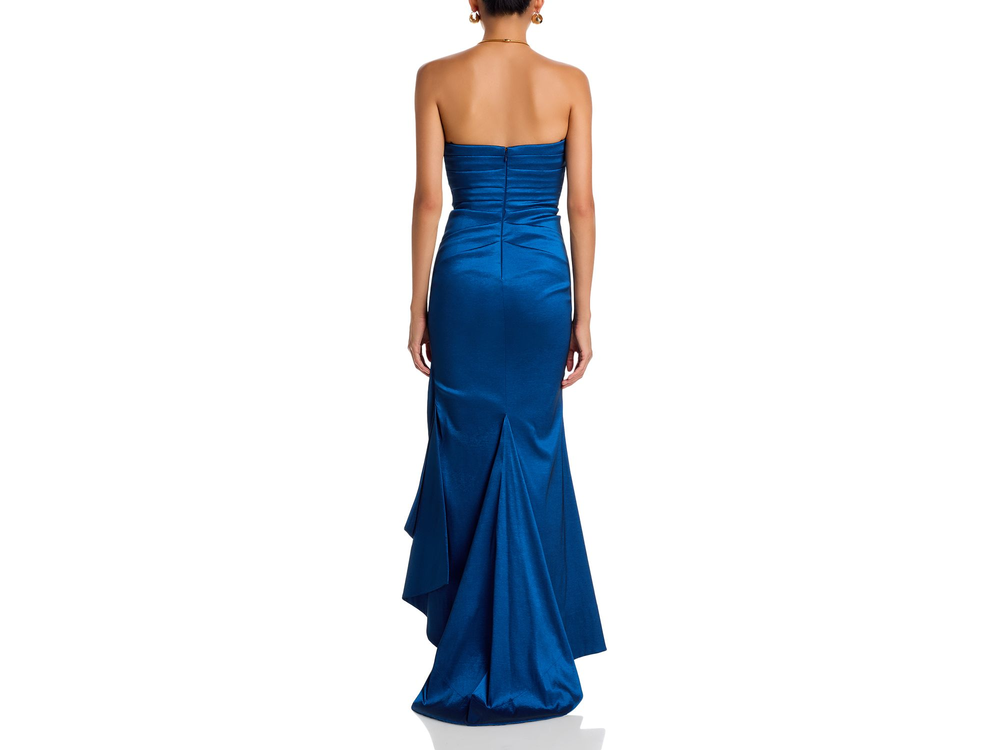 Long Ruched Taffeta Gown - Exclusive — Image 4