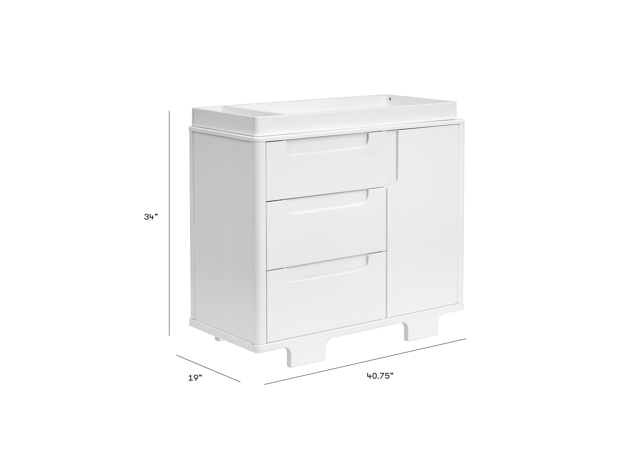 Yuzu 3 Drawer Changer Dresser — Image 13