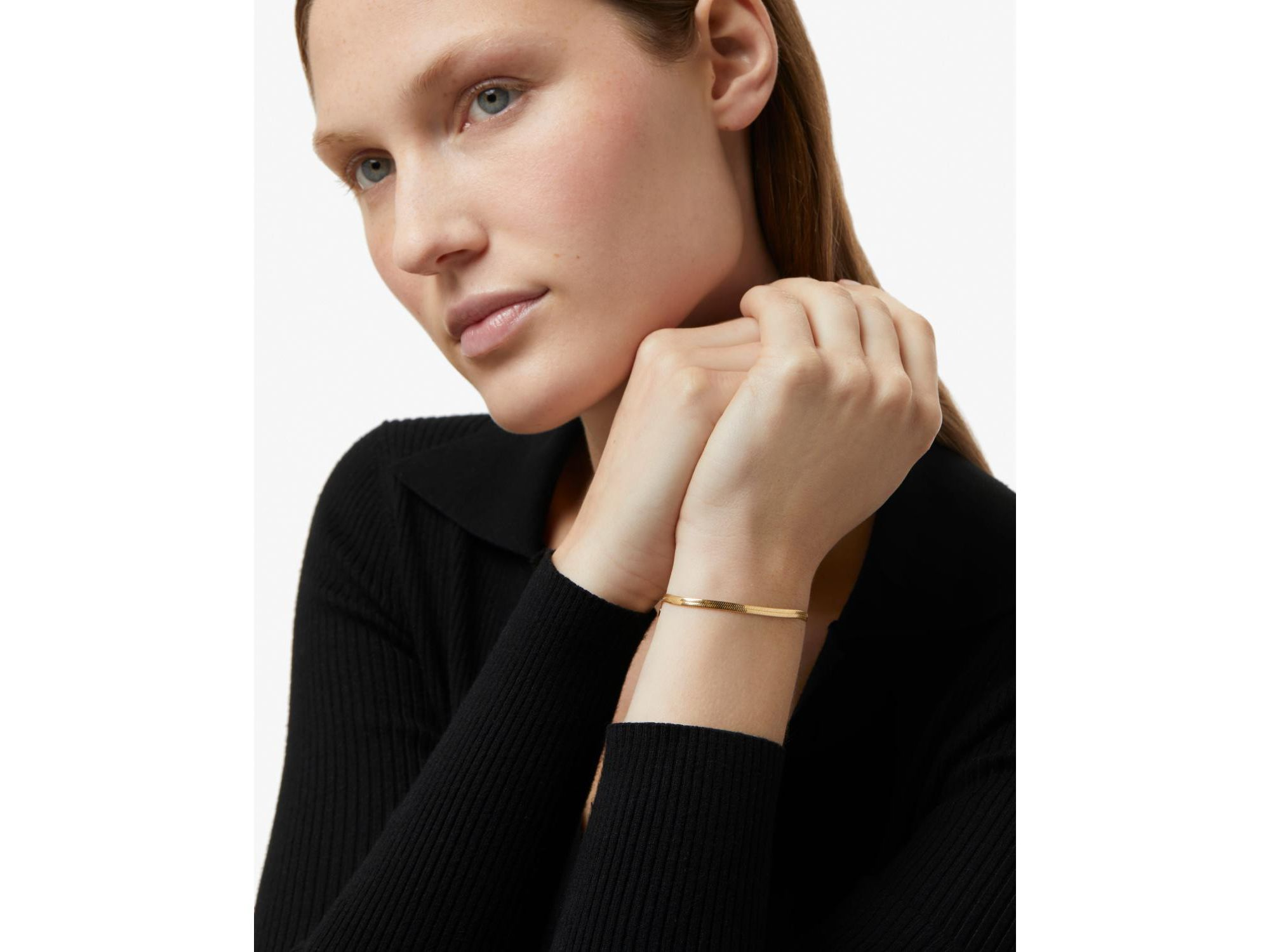 Stainless Steel Atlas Herringbone Bracelet — Image 4