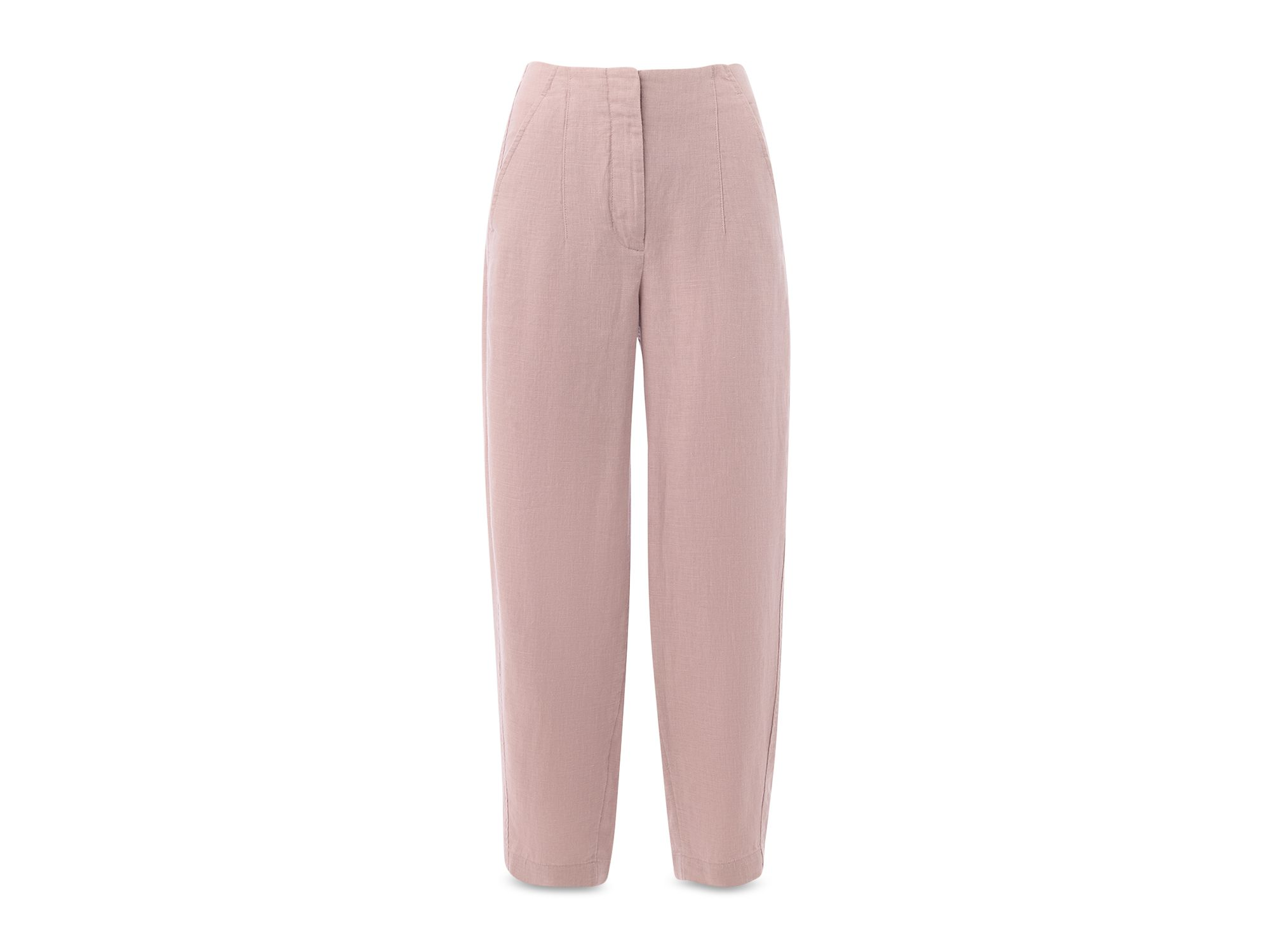Linen Barrel Leg Pants — Image 7