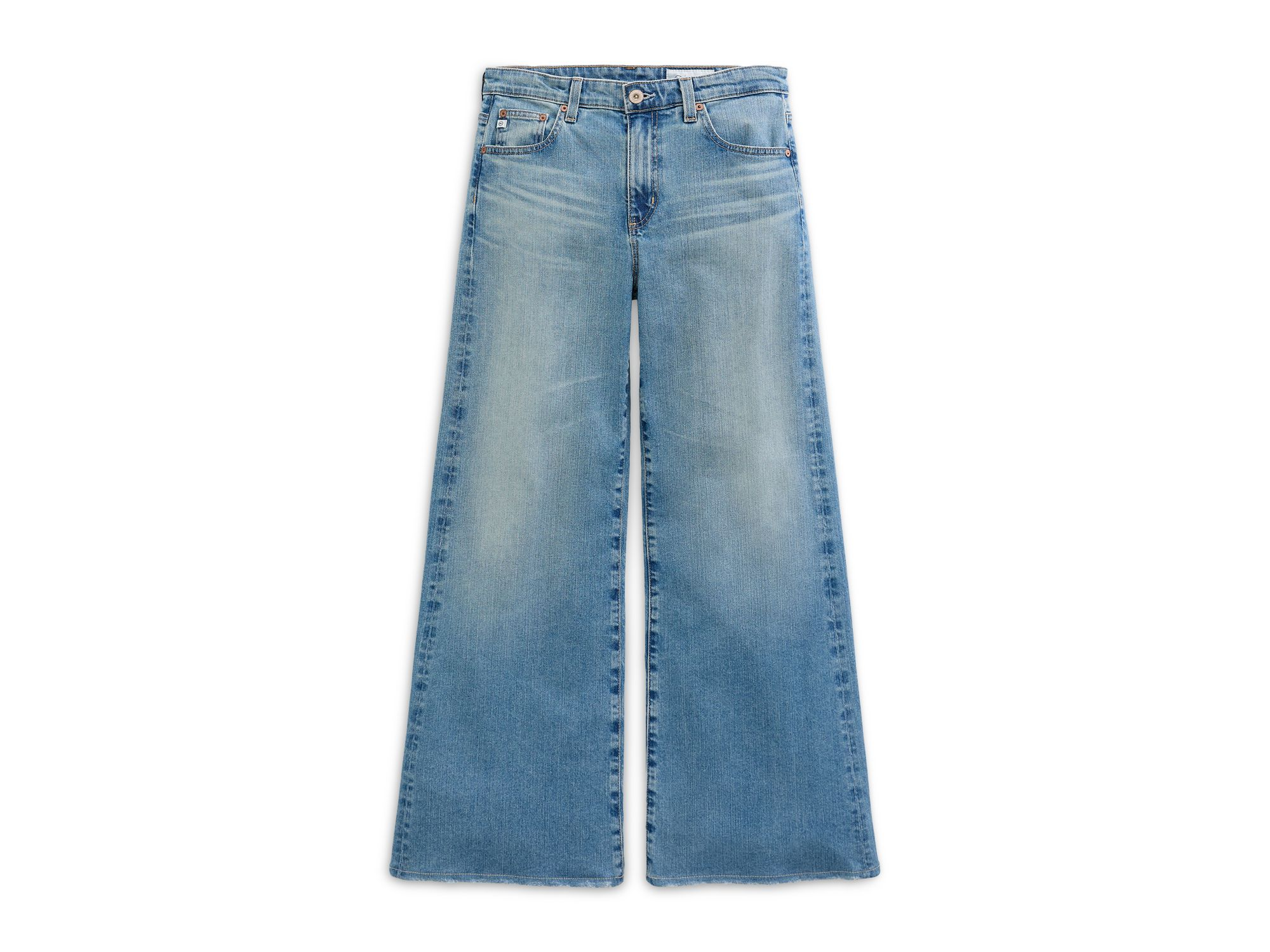 Saige High Rise Wide Leg Jeans in Western Front — Image 4