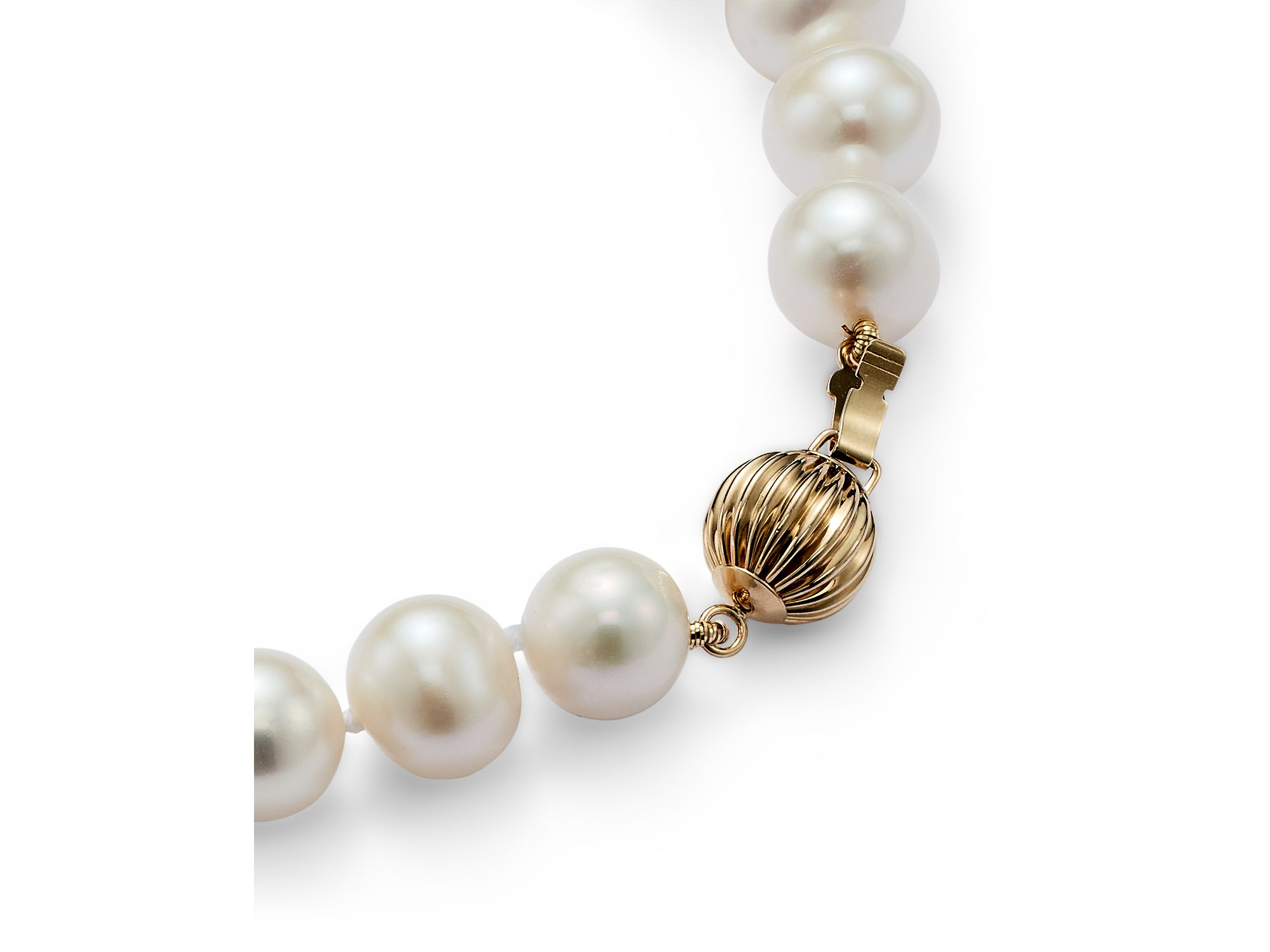 Cultured Freshwater Pearl Bracelet in 14K Yellow Gold — Image 3