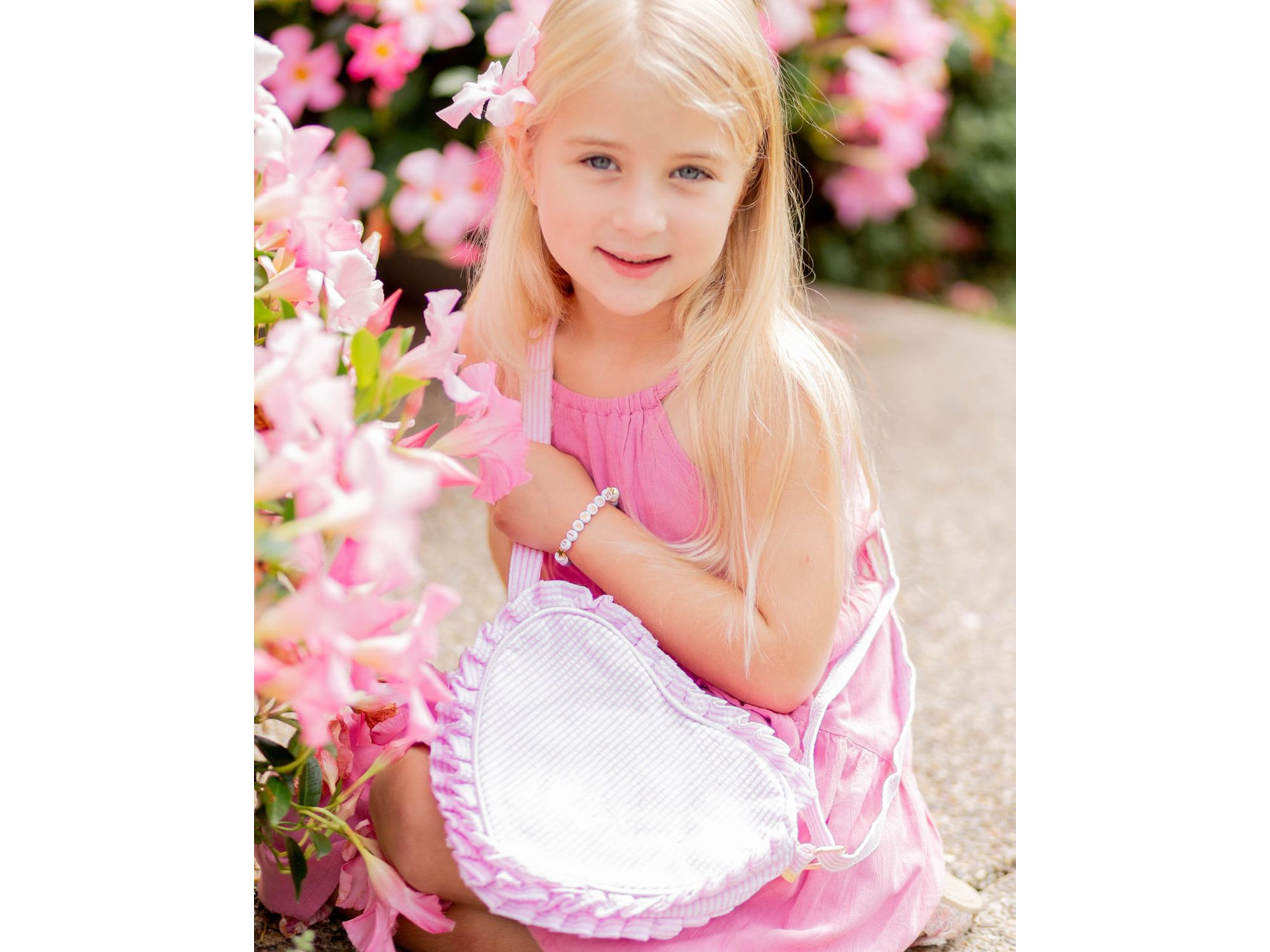 Girls' Palmer Pink Seersucker Heart Purse - Little Kid, Big Kid — Image 5
