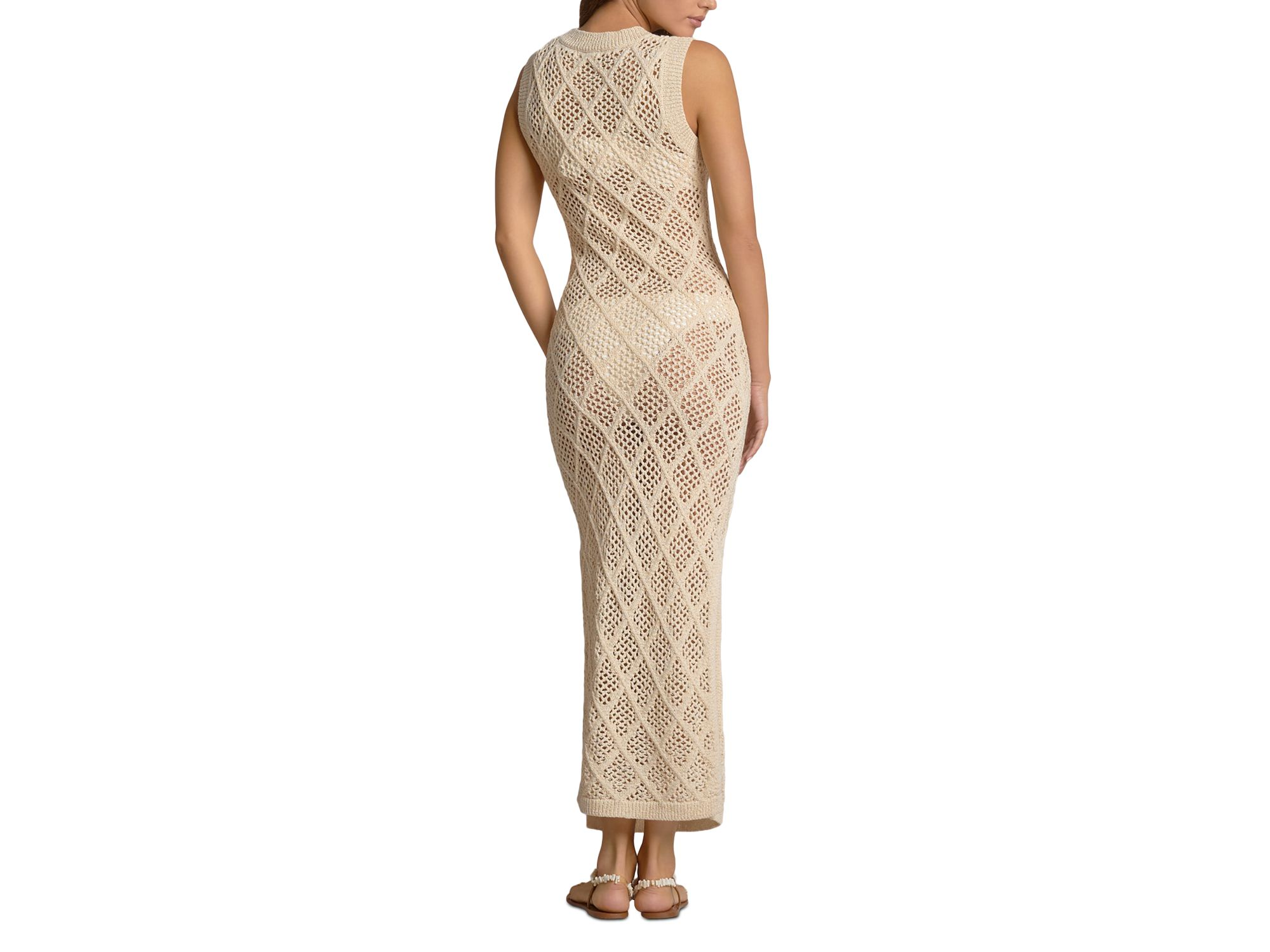 Crochet Maxi Dress Swim Cover-Up — Image 3