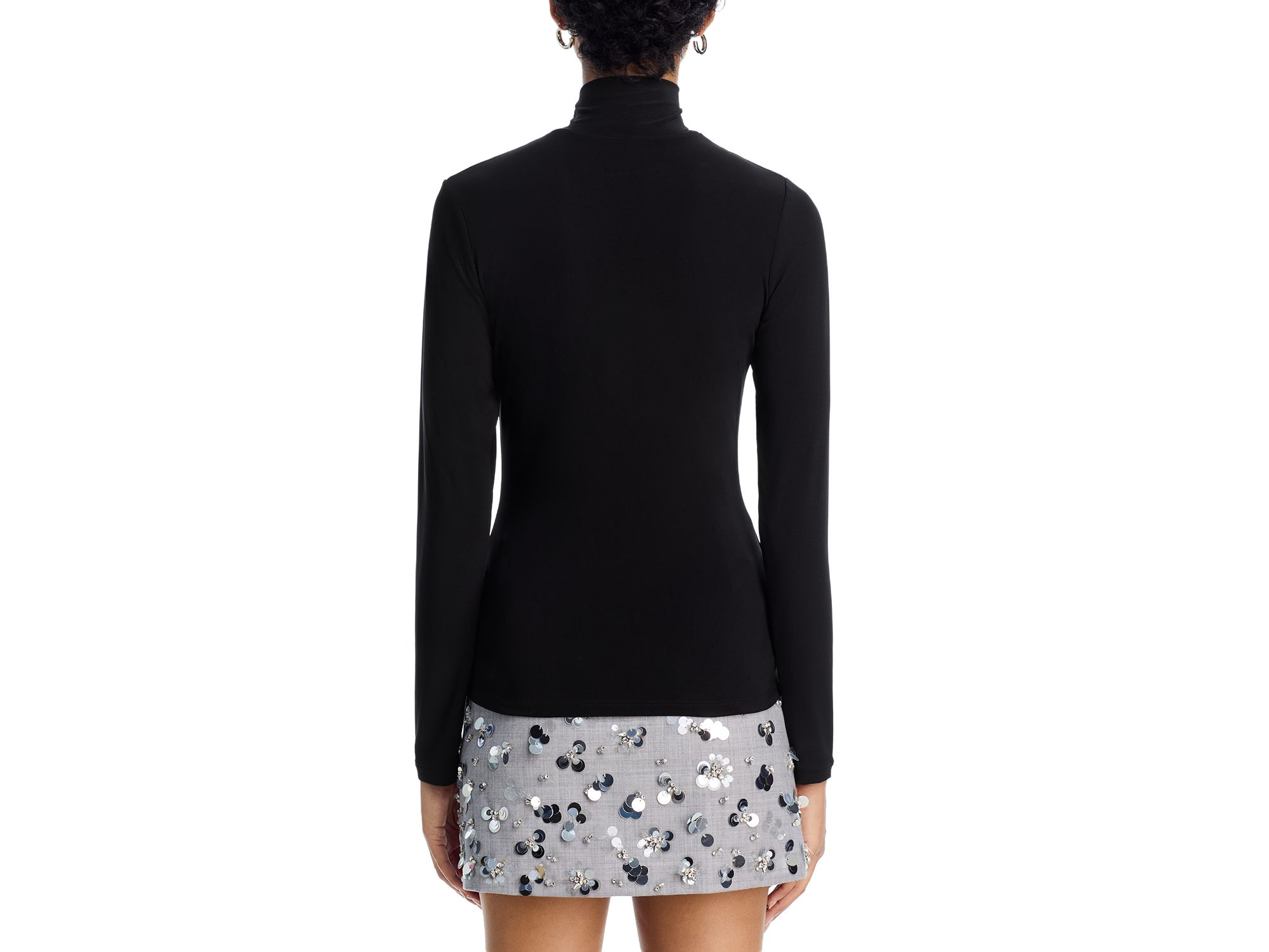 Turtleneck Jersey Top - Exclusive — Image 3