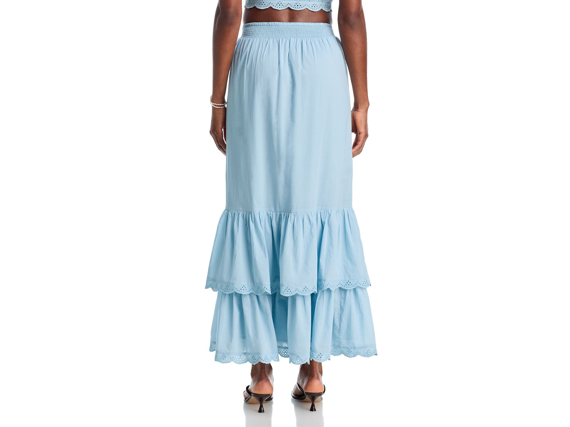 Eyelet Trim Top & Eyelet Trim Midi Skirt — Image 6