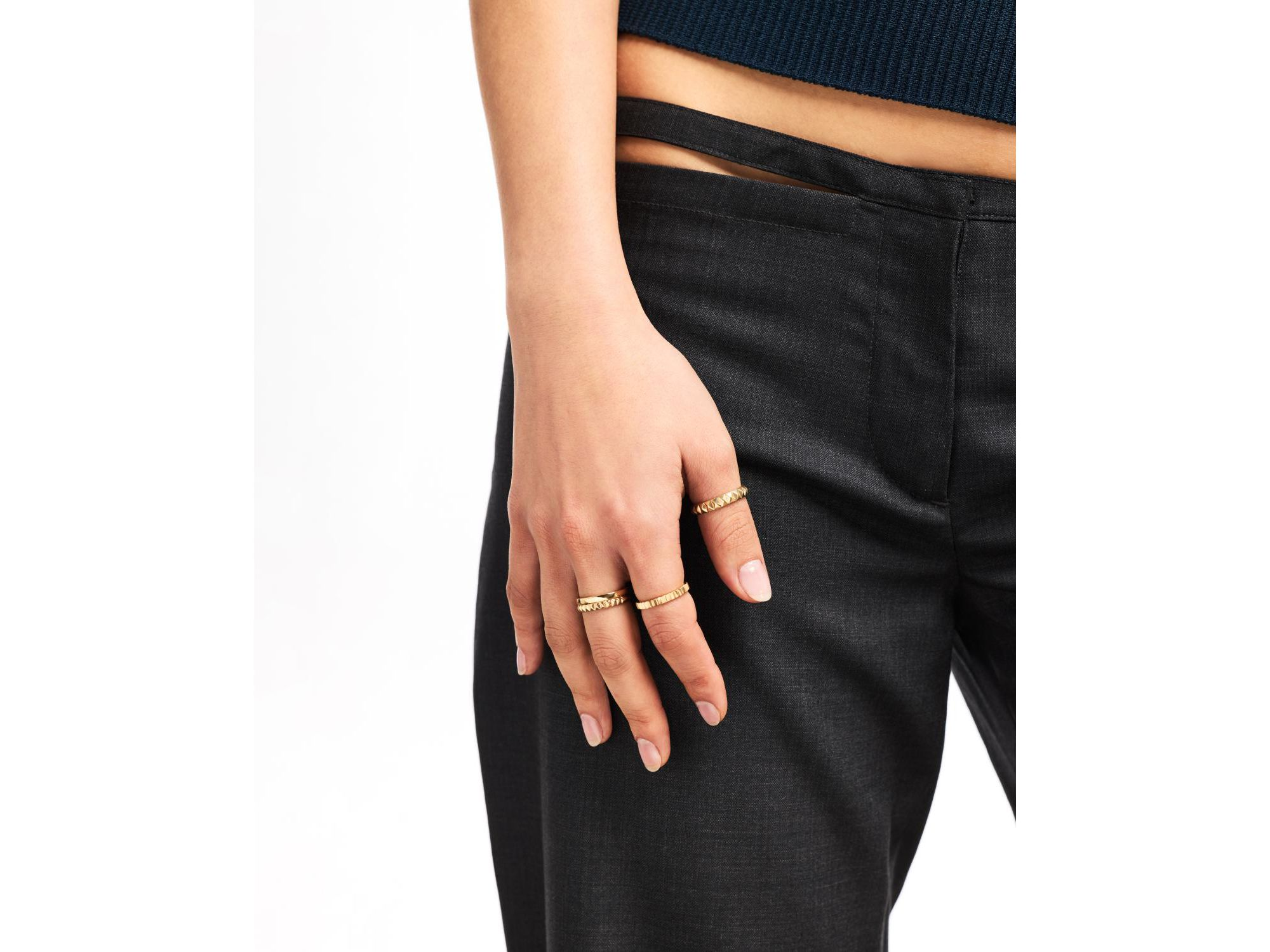 Solid Gold Slim Eclipse Ring — Image 4