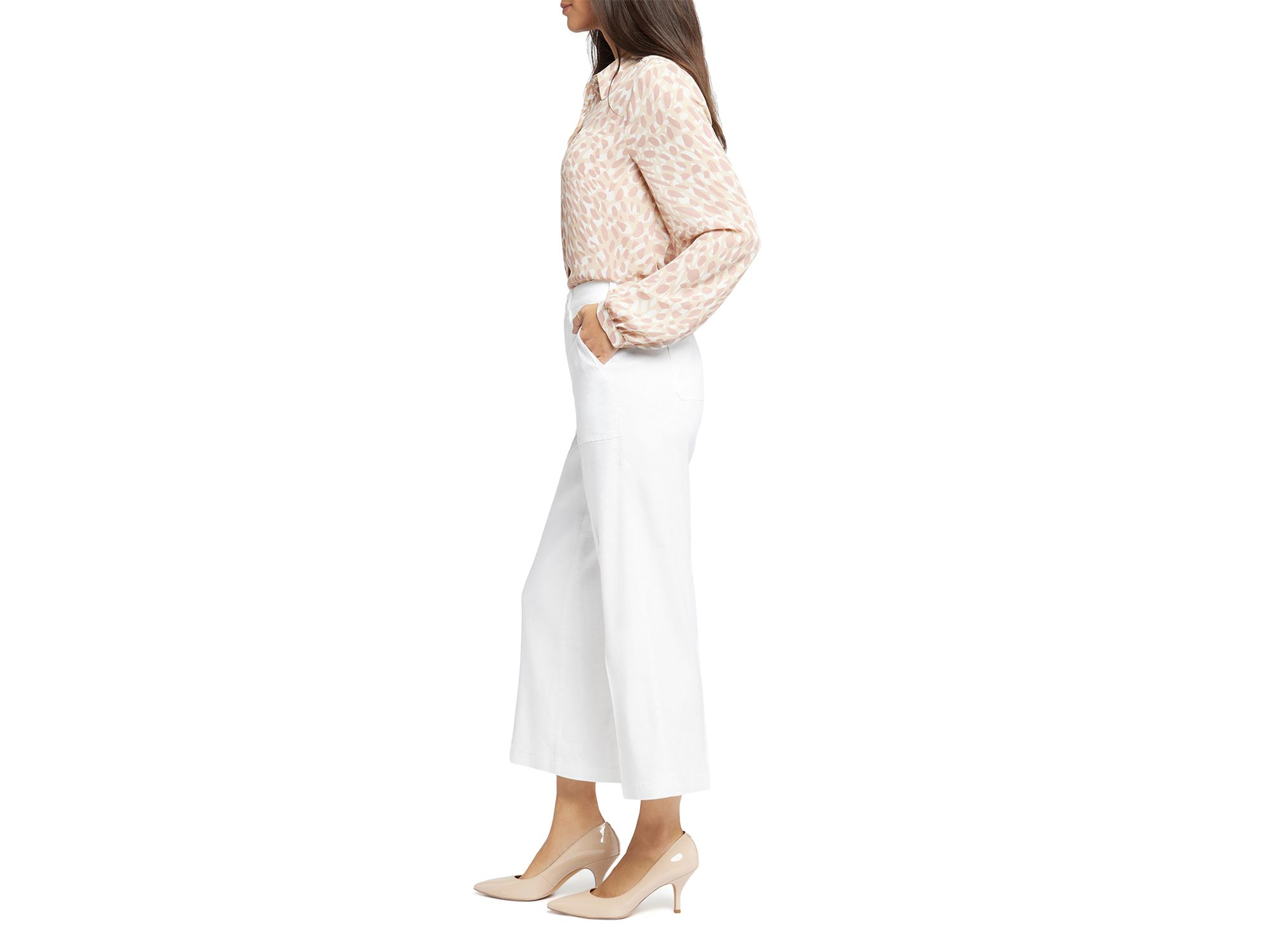 Wide Leg Cropped Pants — Image 4