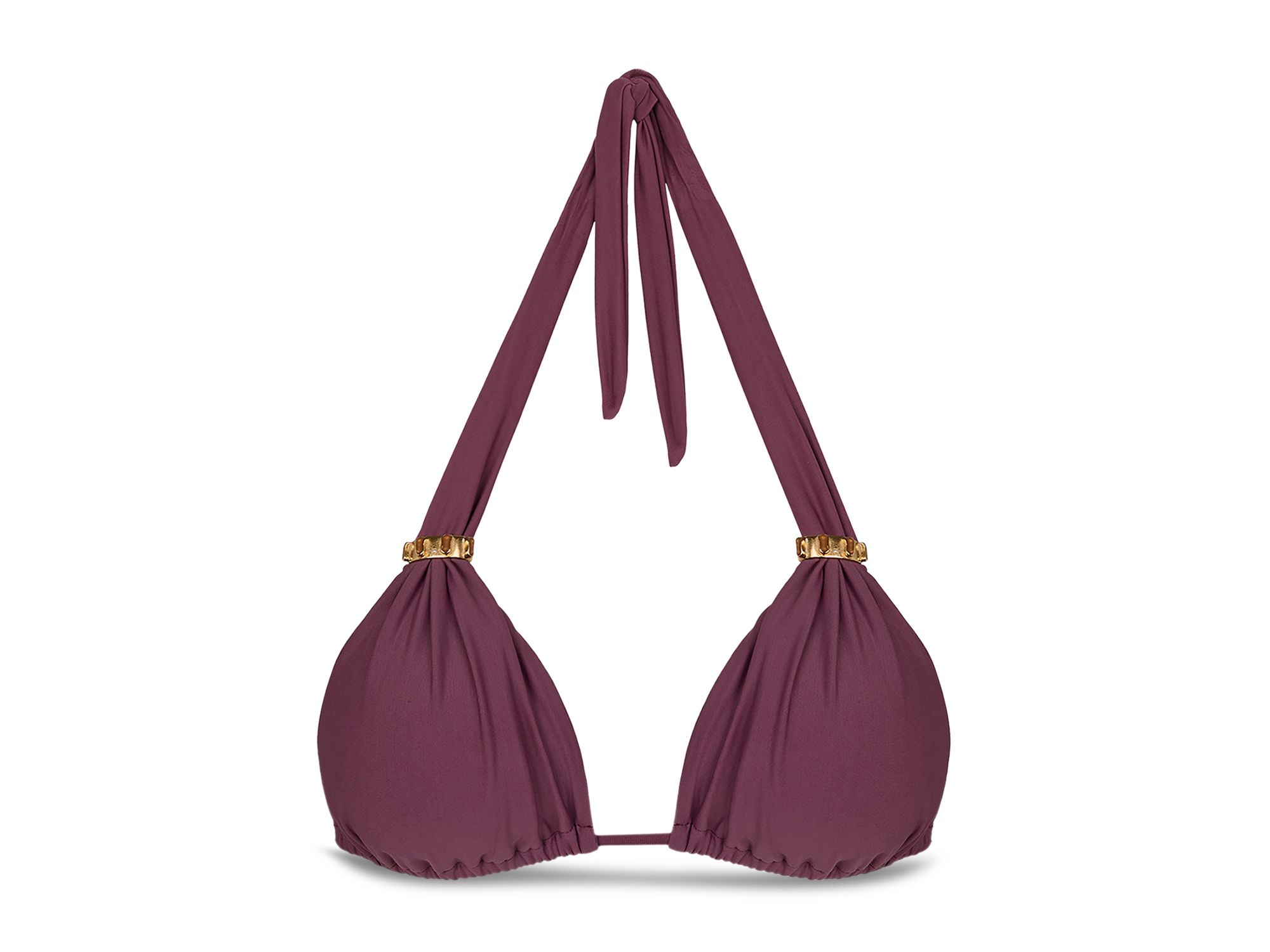 Bia Halter Bikini Top & Solid Bia Tube Full Coverage Bikini Bottom — Image 11