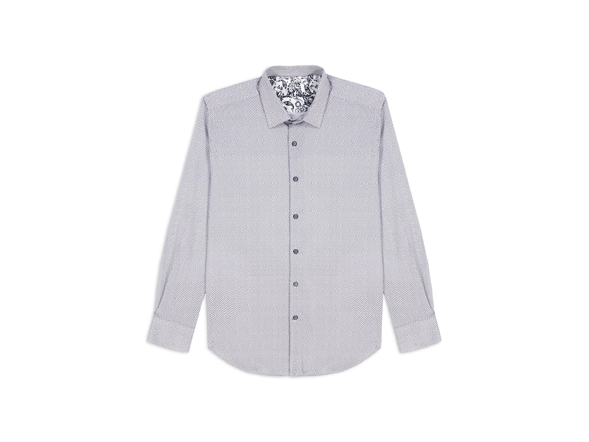 Cheslyn Printed Long Sleeve Button Front Shirt — Image 4