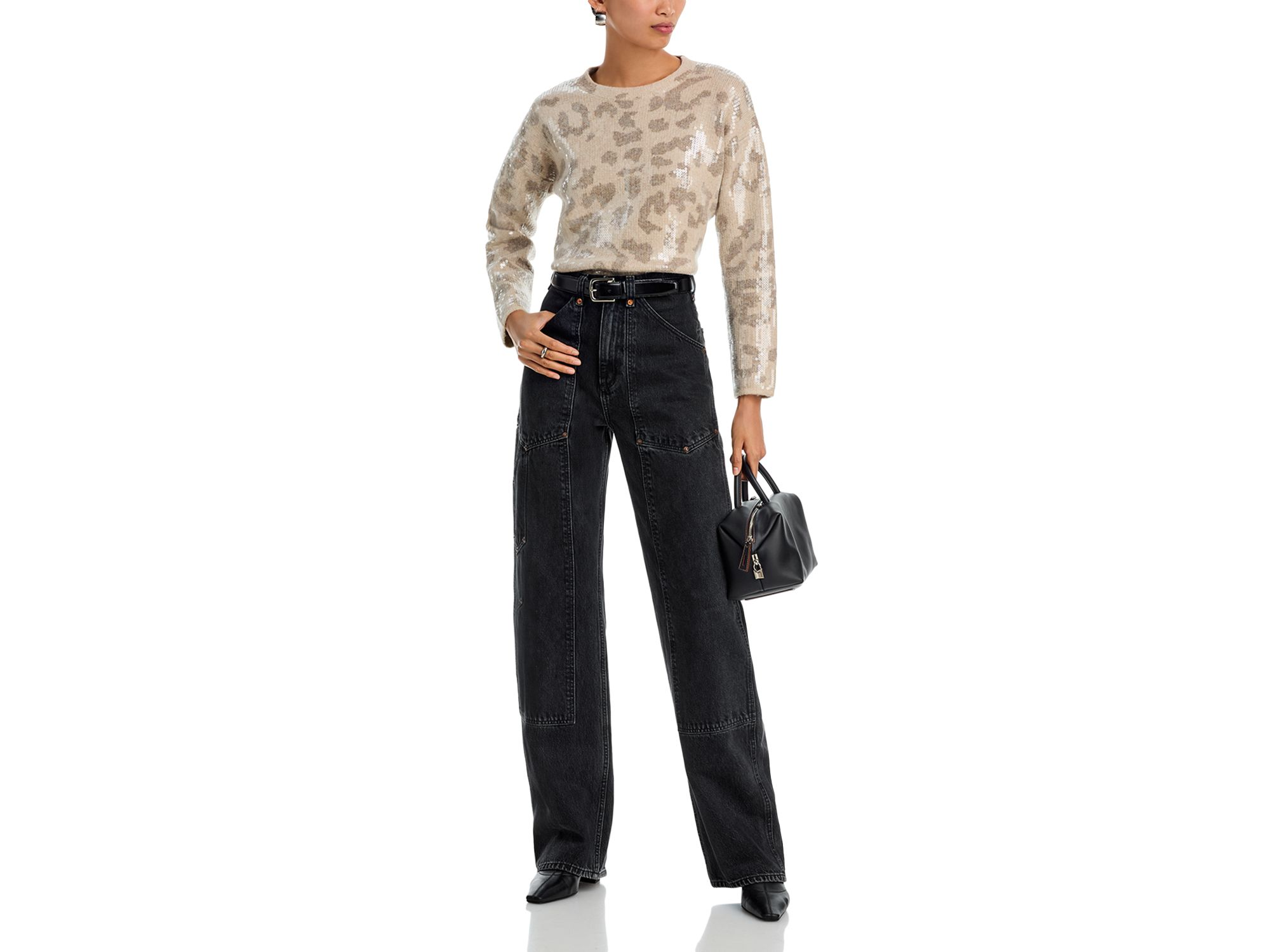 Sequin Leopard Sweater - Exclusive — Image 4