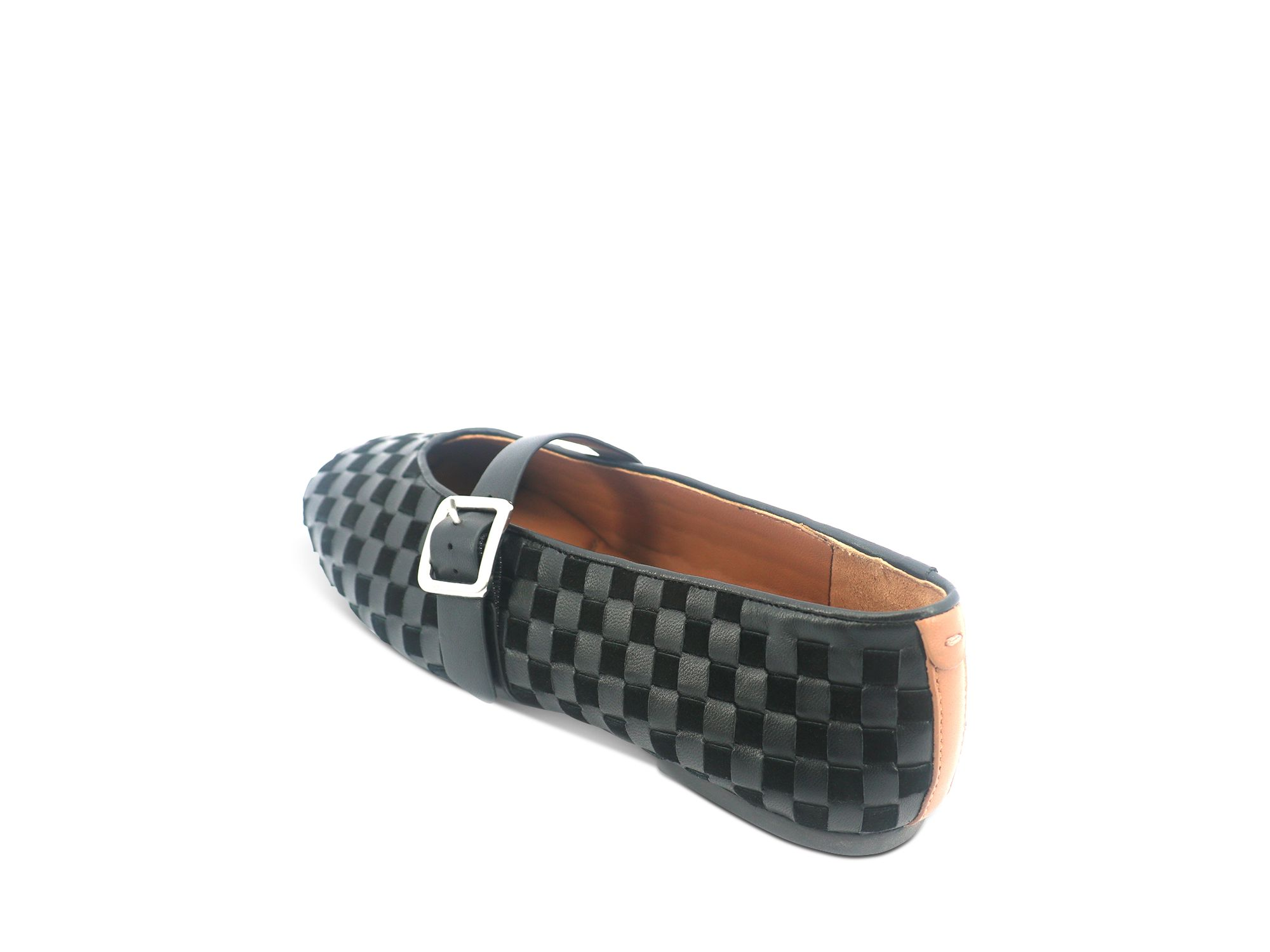 Women's Winifred Woven Suede Ballerina Flats — Image 4