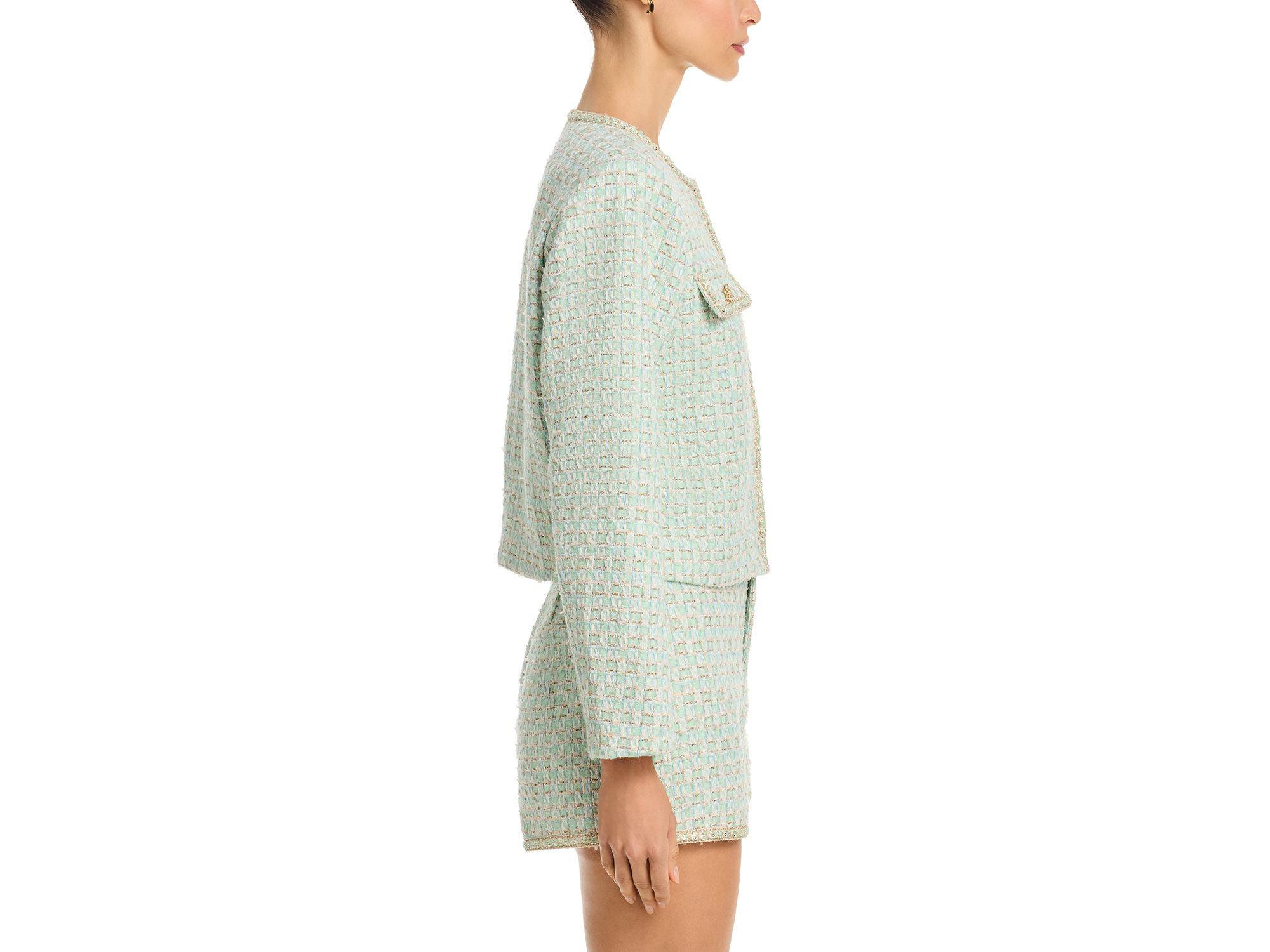 Tweed Braided Trim Jacket — Image 5