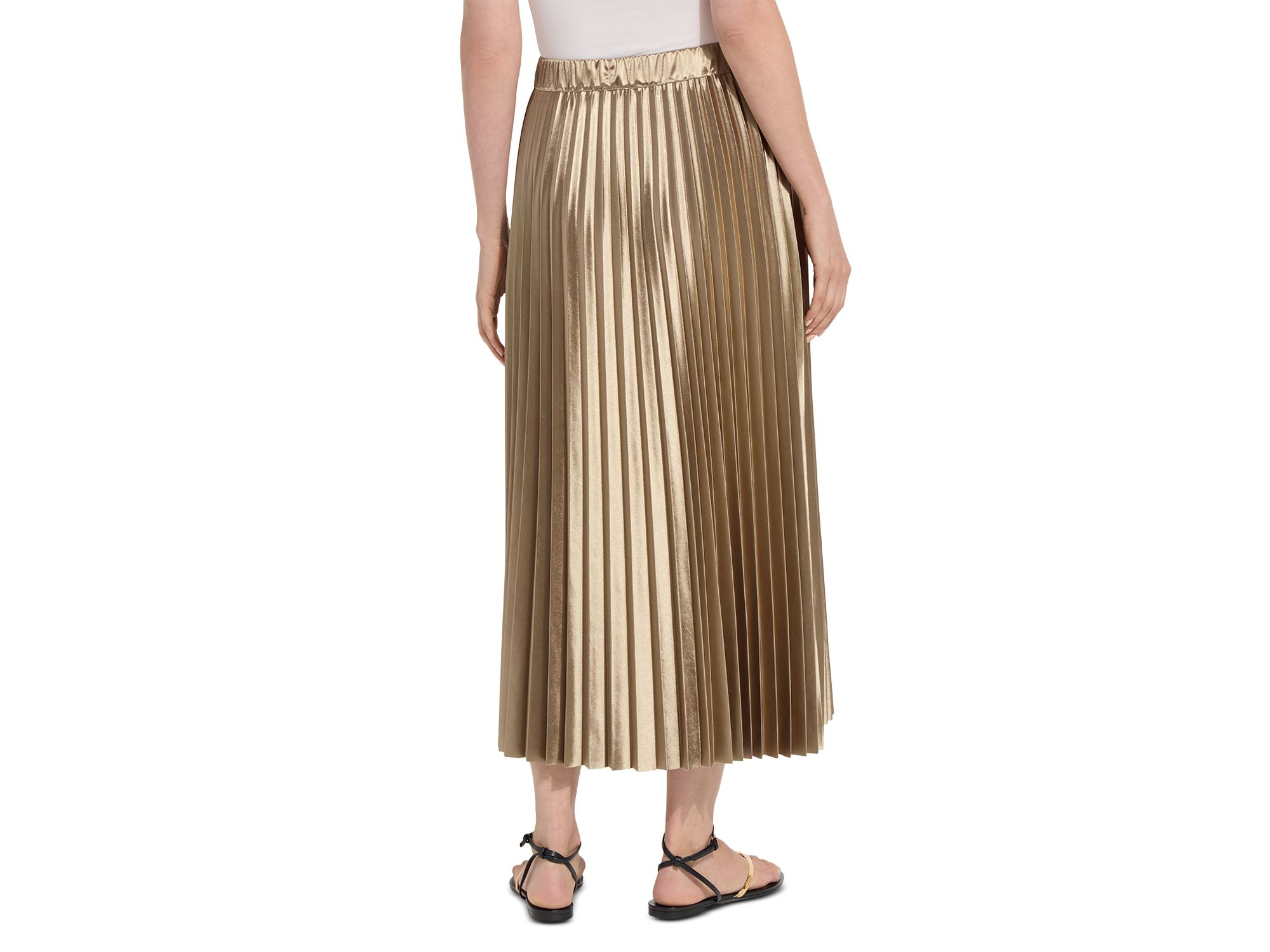 Nina Pleated Midi Skirt — Image 4