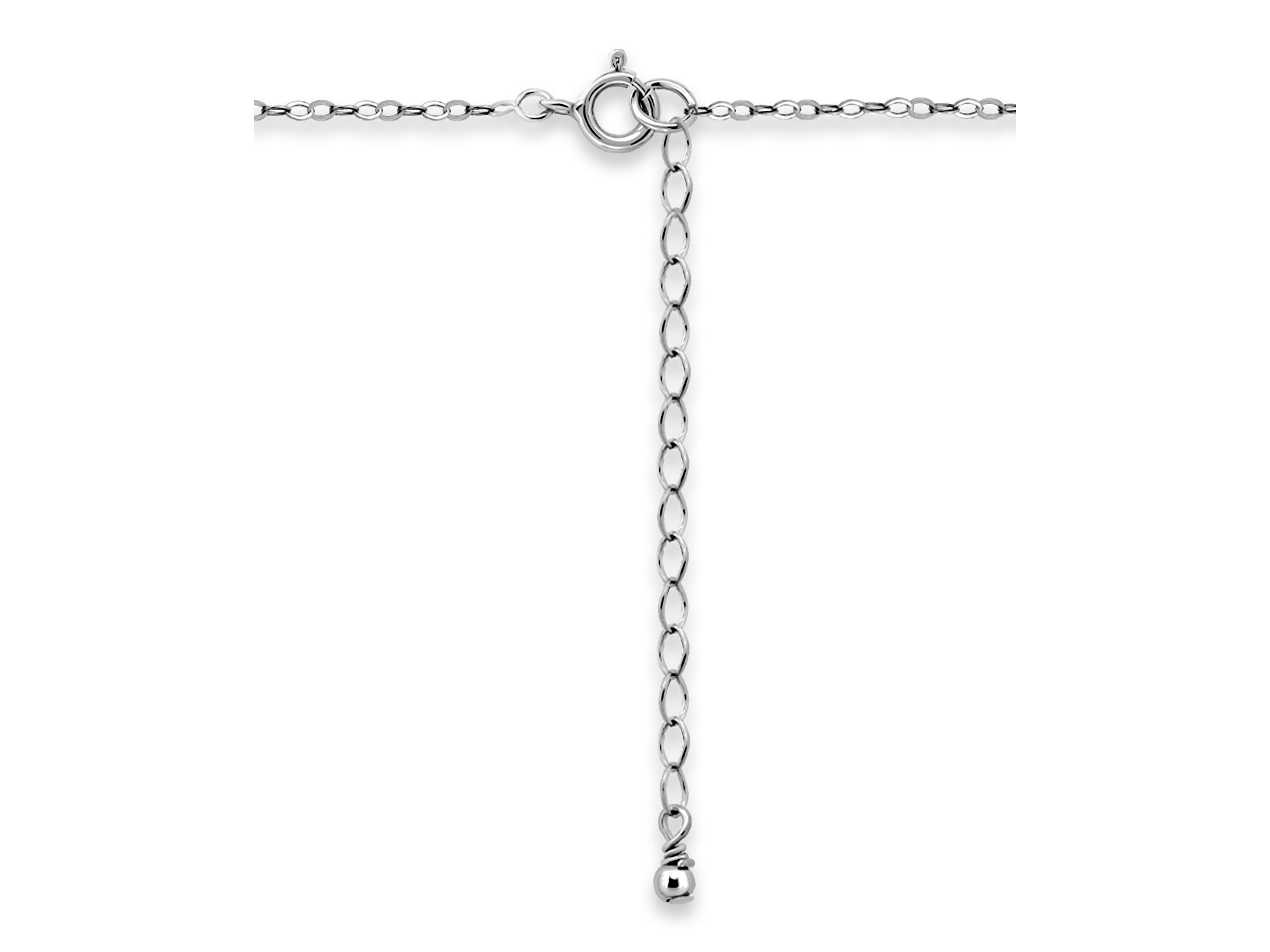 Pear Shape Cubic Zirconia & Pavé Curved Bar Pendant Necklace in Sterling, 16"-18" - Exclusive — Image 4