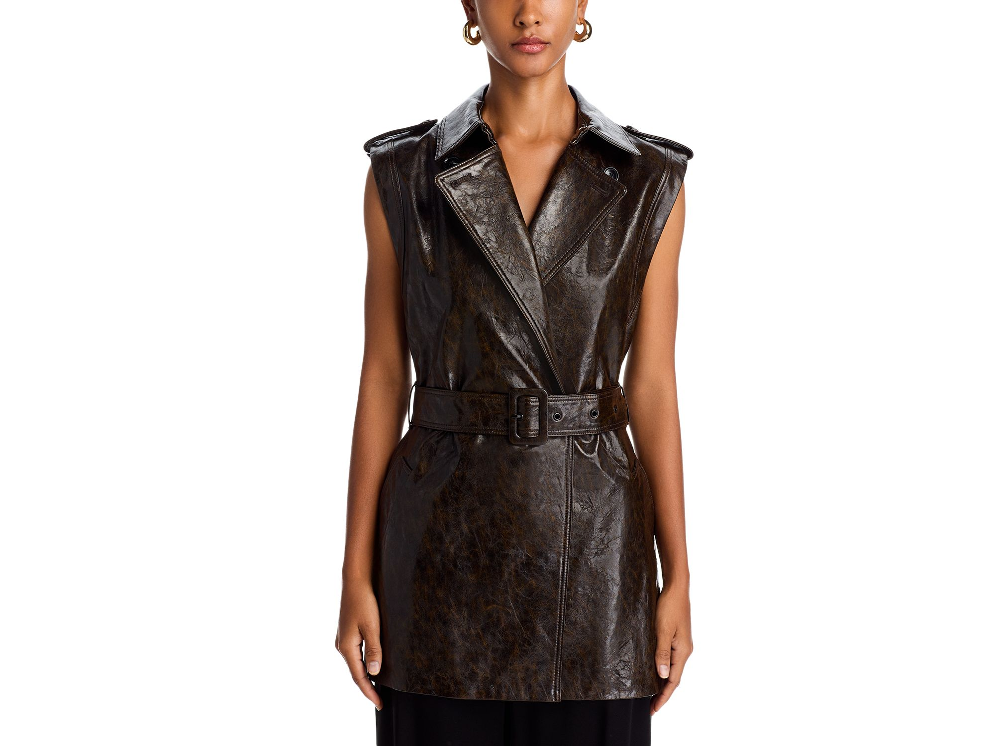 Harper Faux Leather Vest — Image 5