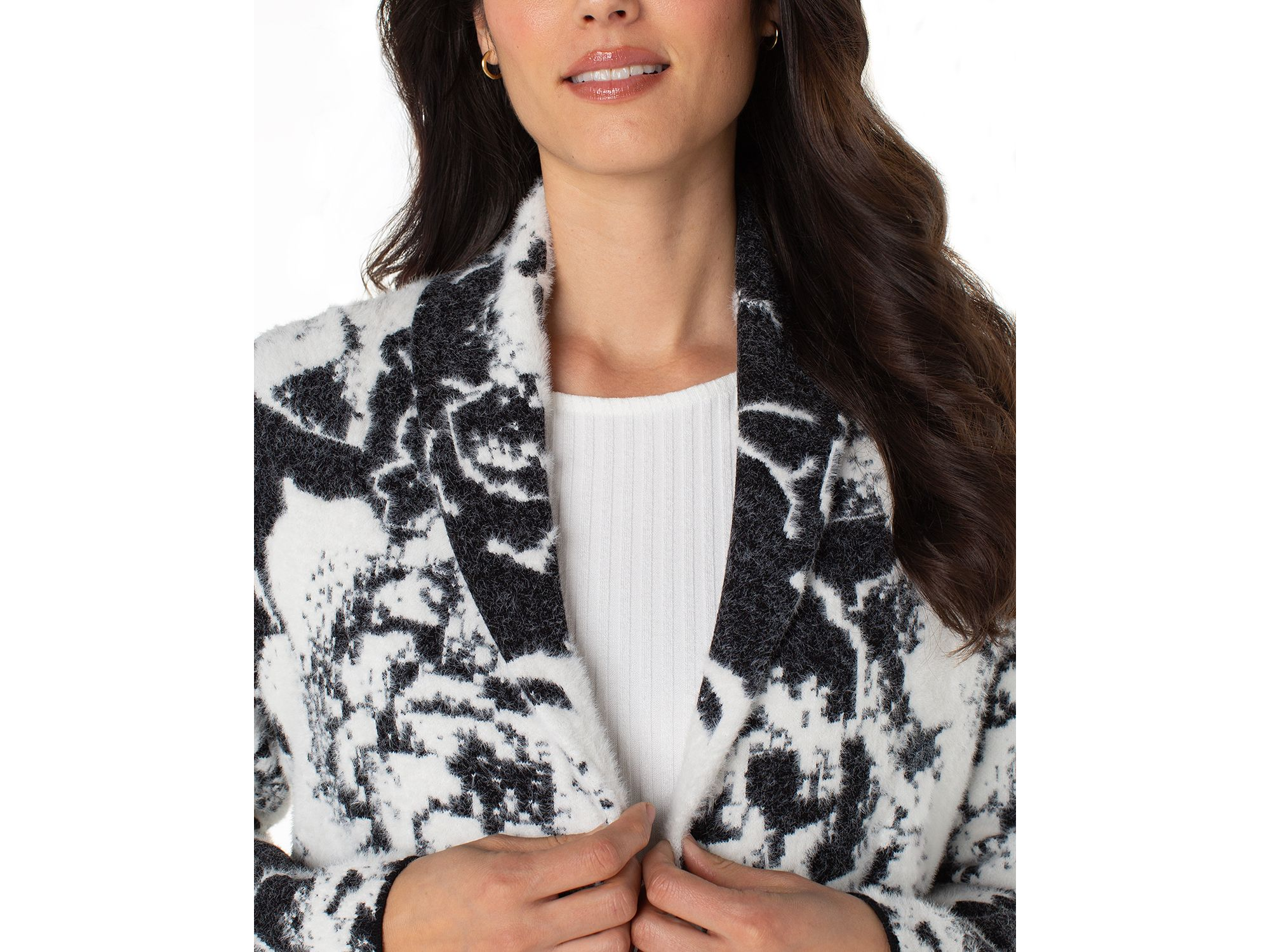 Shawl Collar Open Cardigan — Image 3