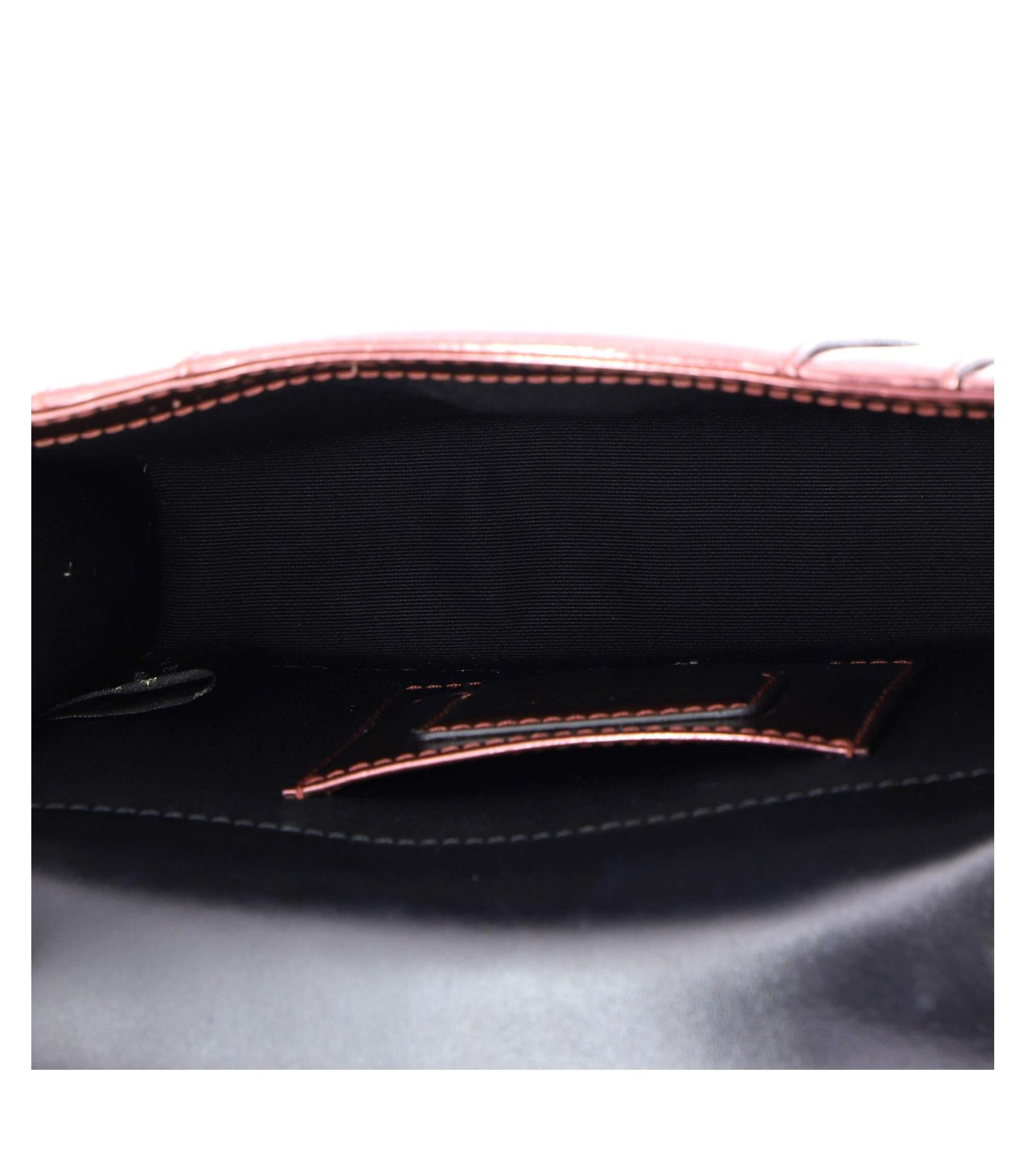 Small Serpenti Forever Square Shoulder Bag Metallic Leather — Image 4