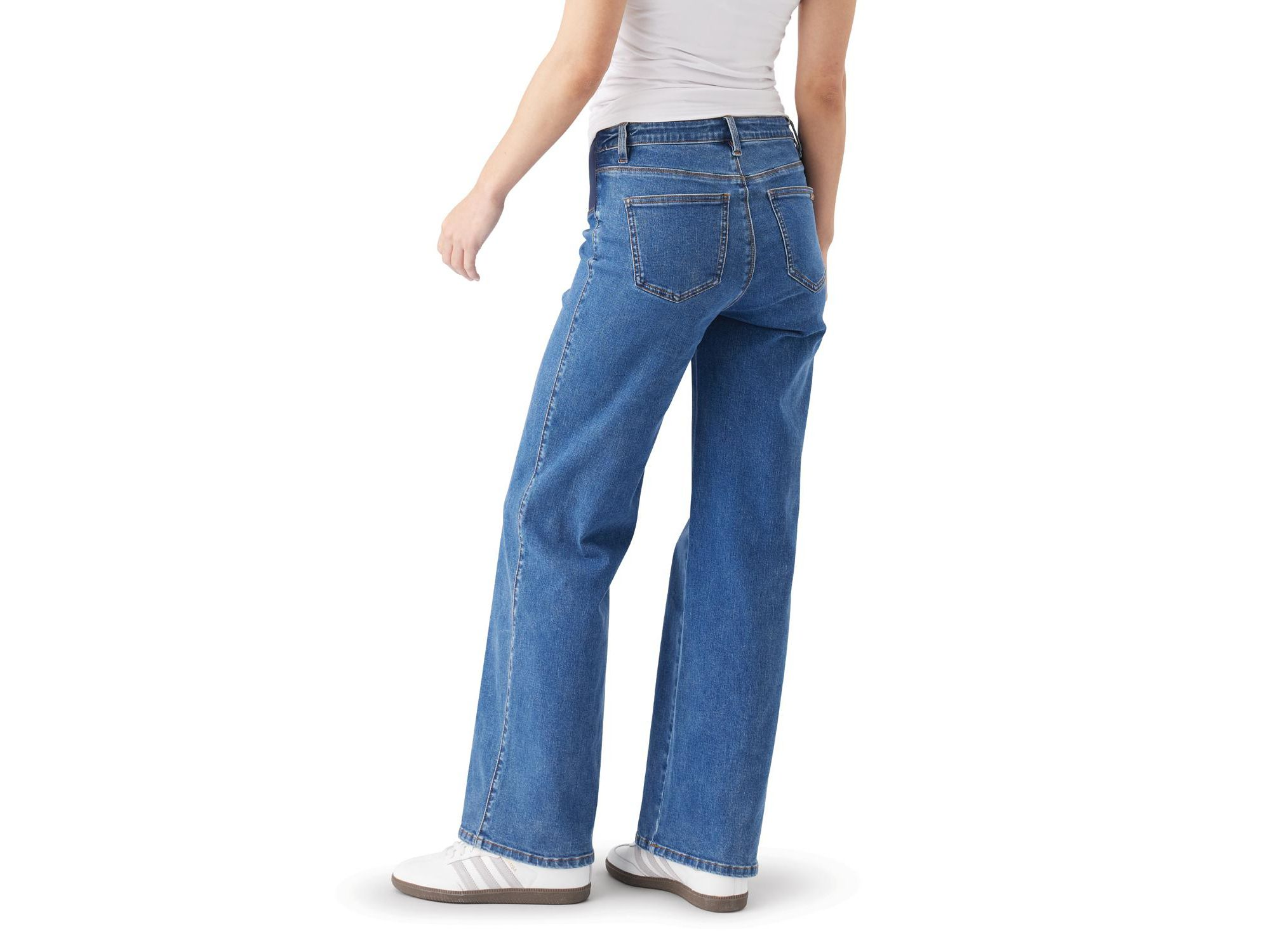 Kyle Wide Leg Jean in True Blue Wash — Image 3