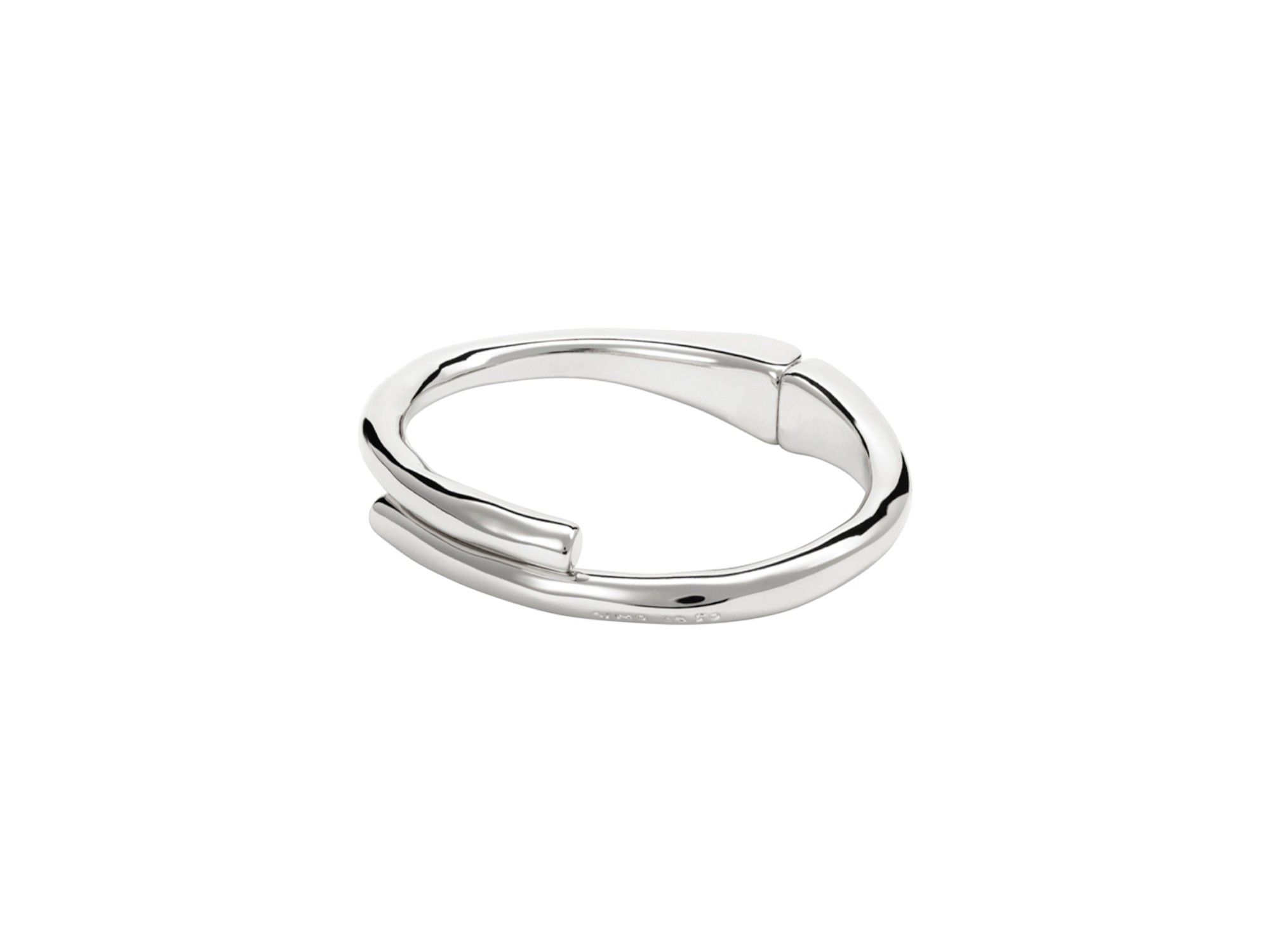 Sterling-Plated Tubular Shaped Bangle Bracelet — Image 3