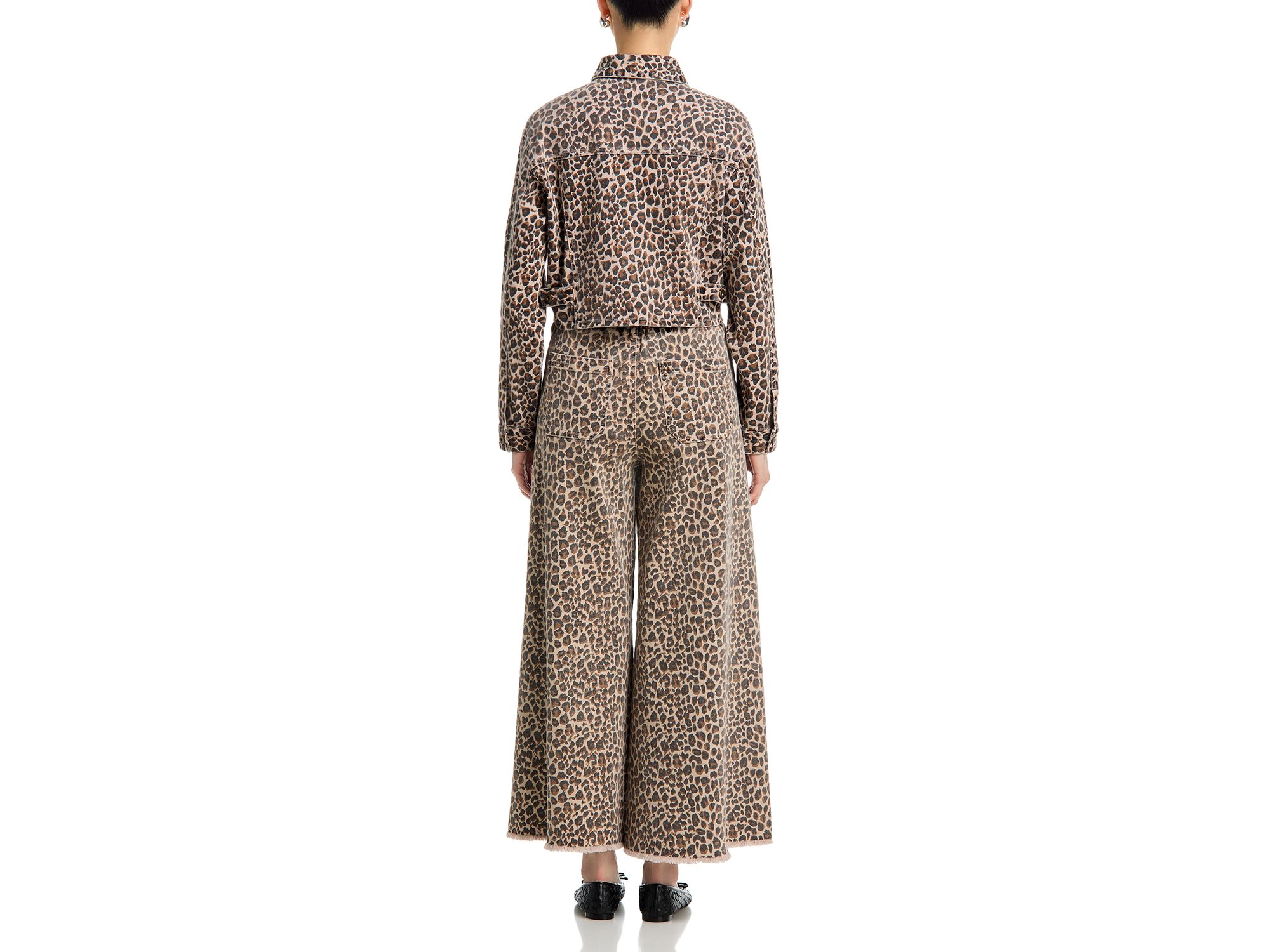Denim Wide Leg Pants — Image 4