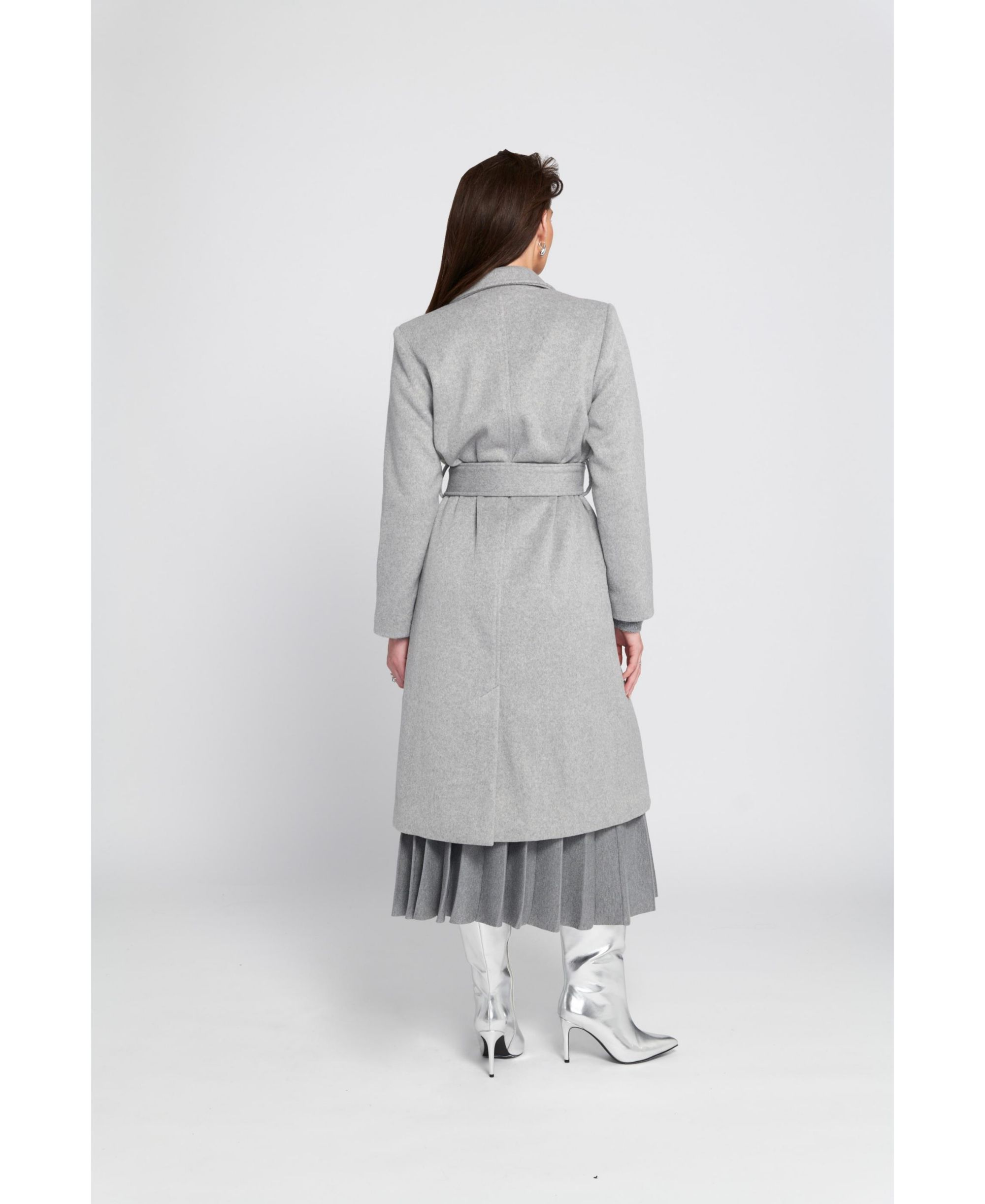 Melton Wrap Coat — Image 3