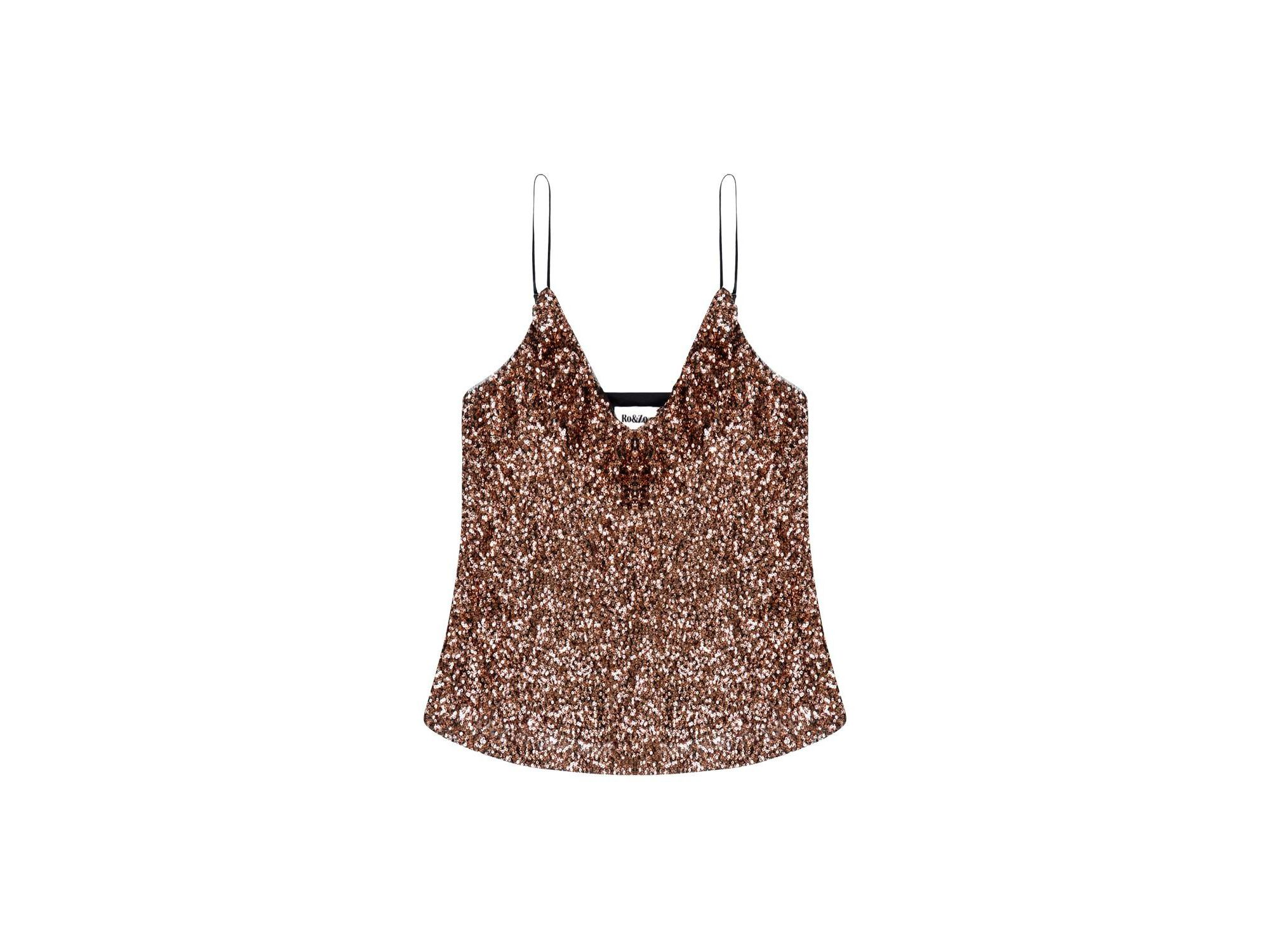 Sequin V-Neck Cami — Image 3