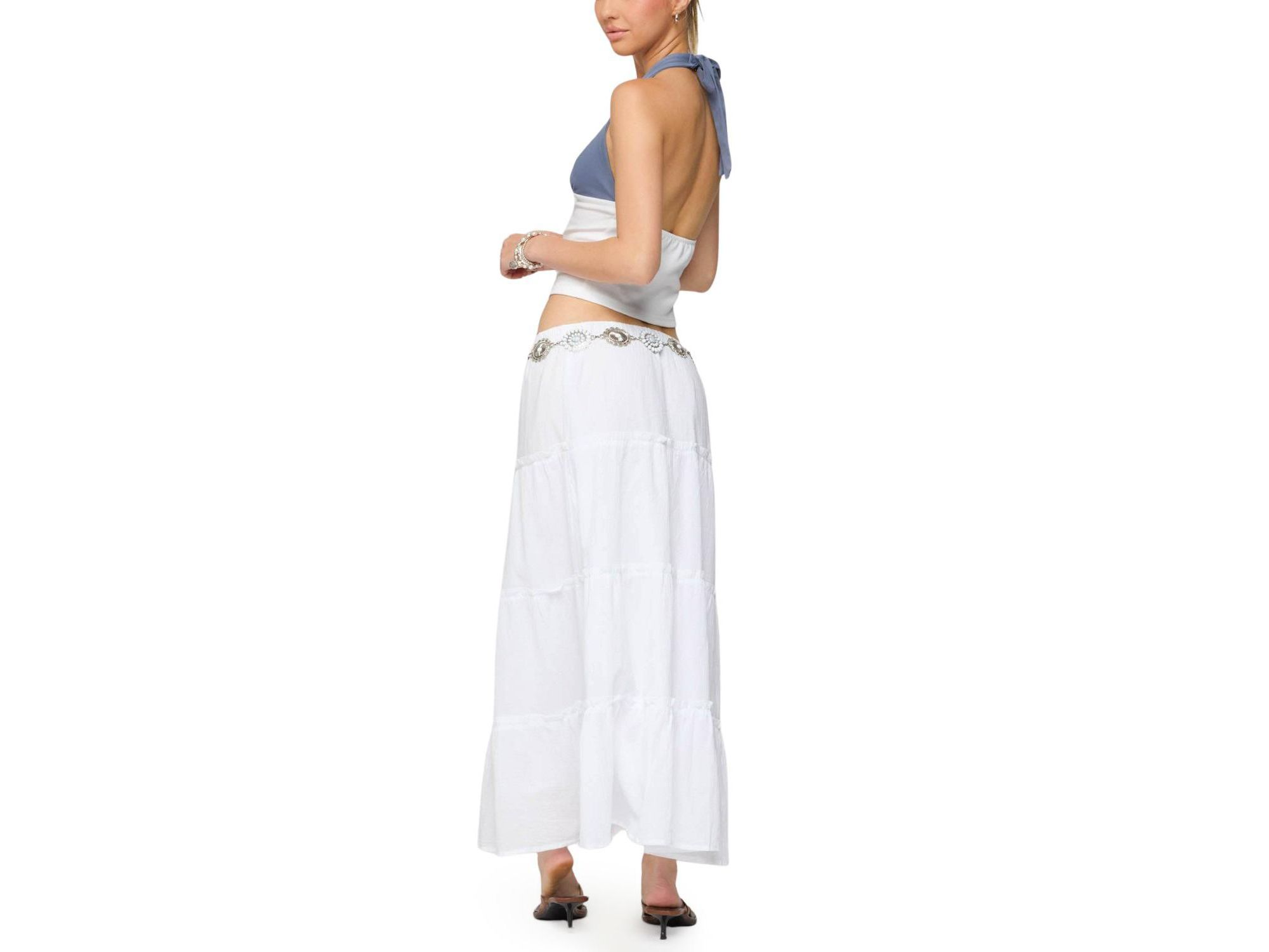 Petite Charlotte Tiered Maxi Skirt — Image 3