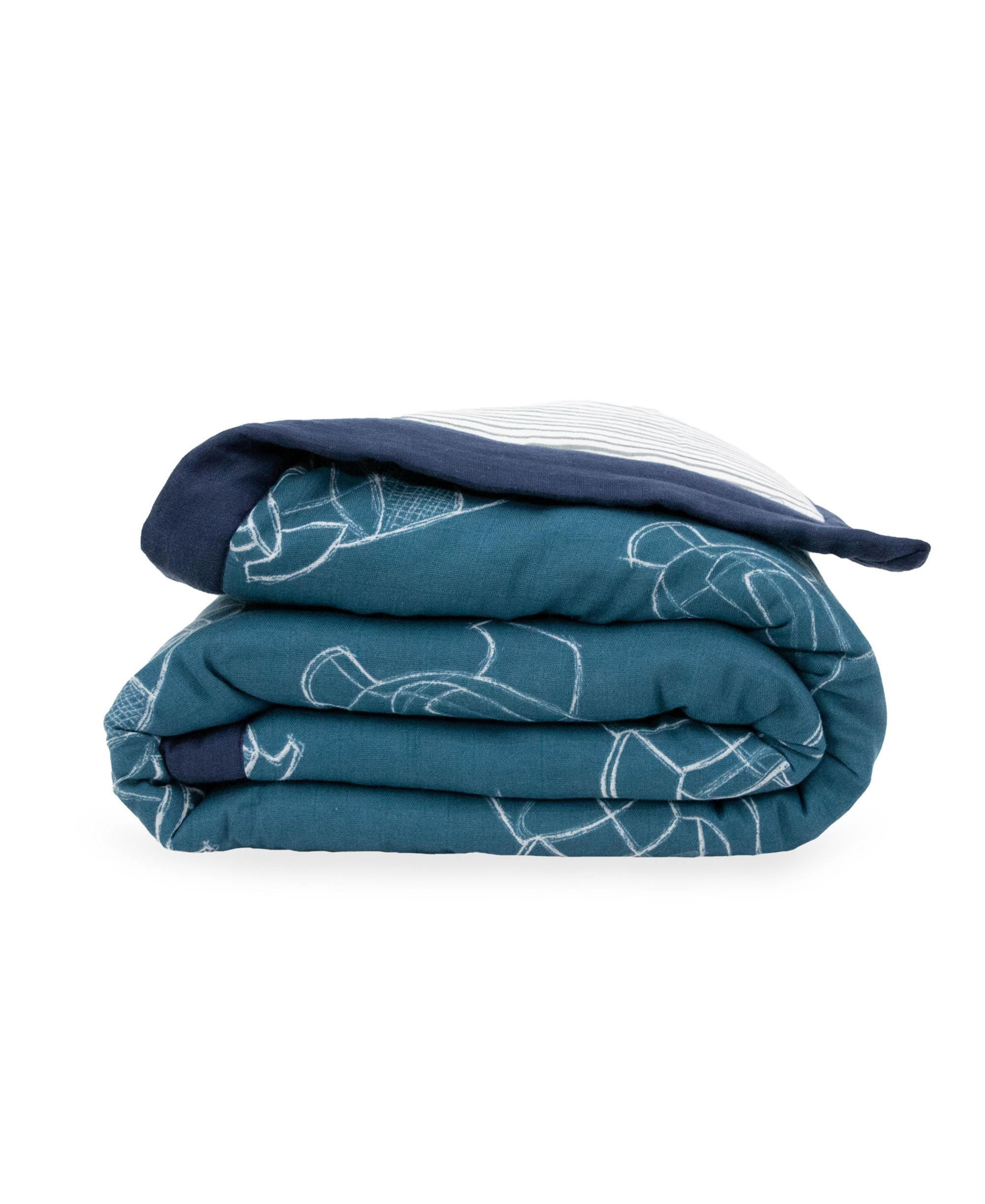 Unisex Cotton Muslin Toddler Comforter - Baby, Little Kid — Image 5