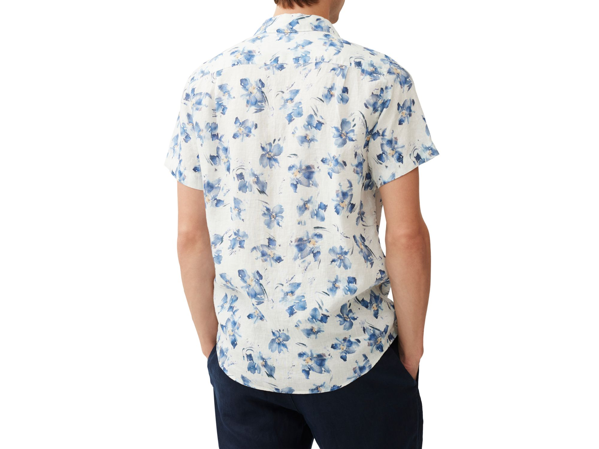 Portland Island Slim Fit Short Sleeve Linen Shirt — Image 3