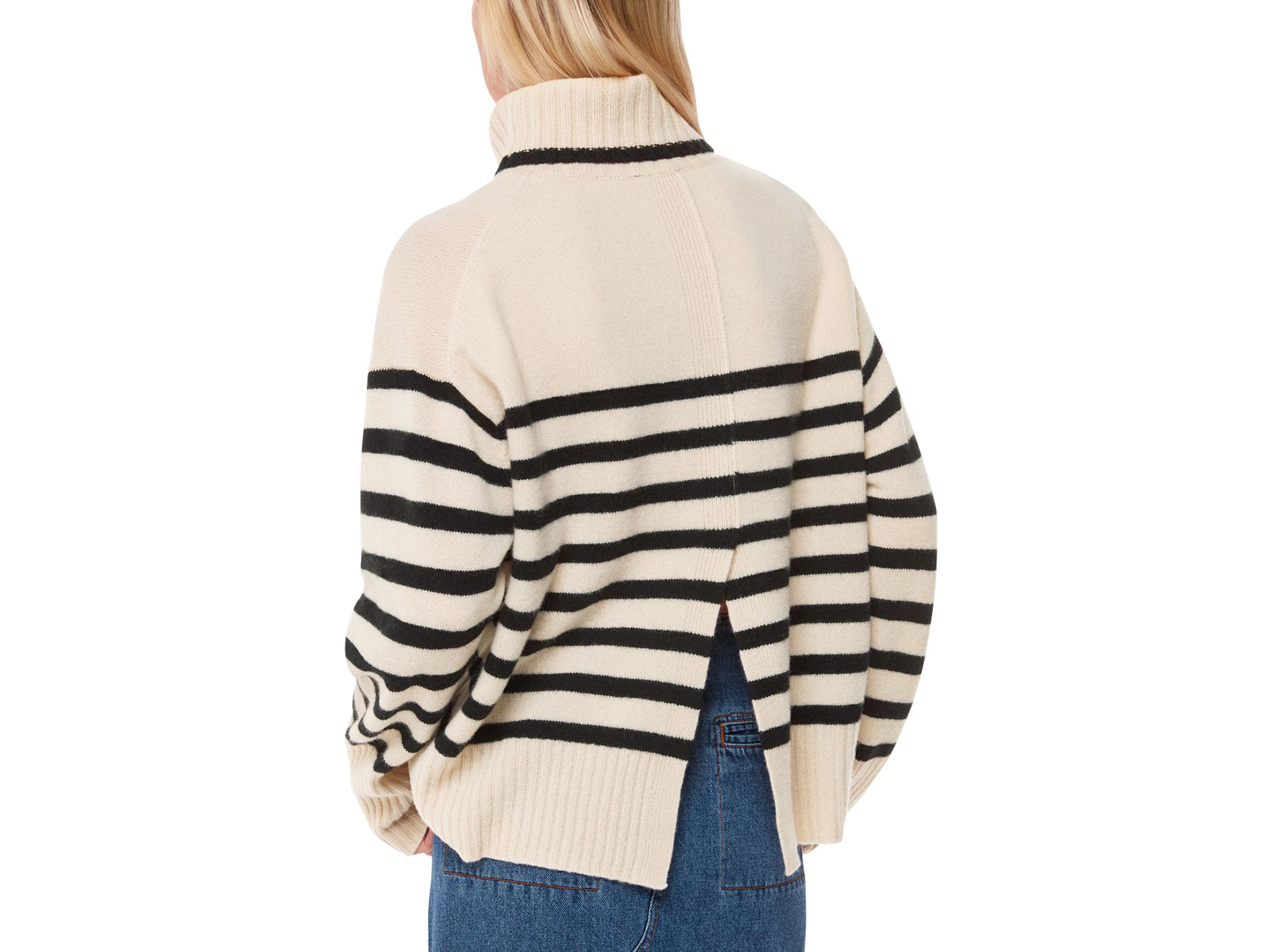 Stripe Wool Roll Neck Sweater — Image 3