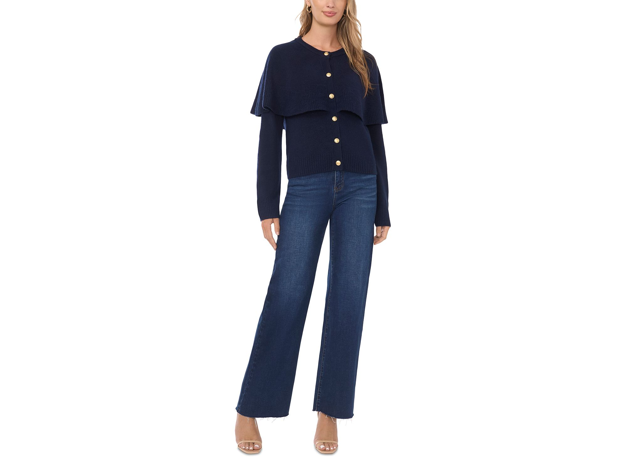Shawl Crewneck Cardigan — Image 3