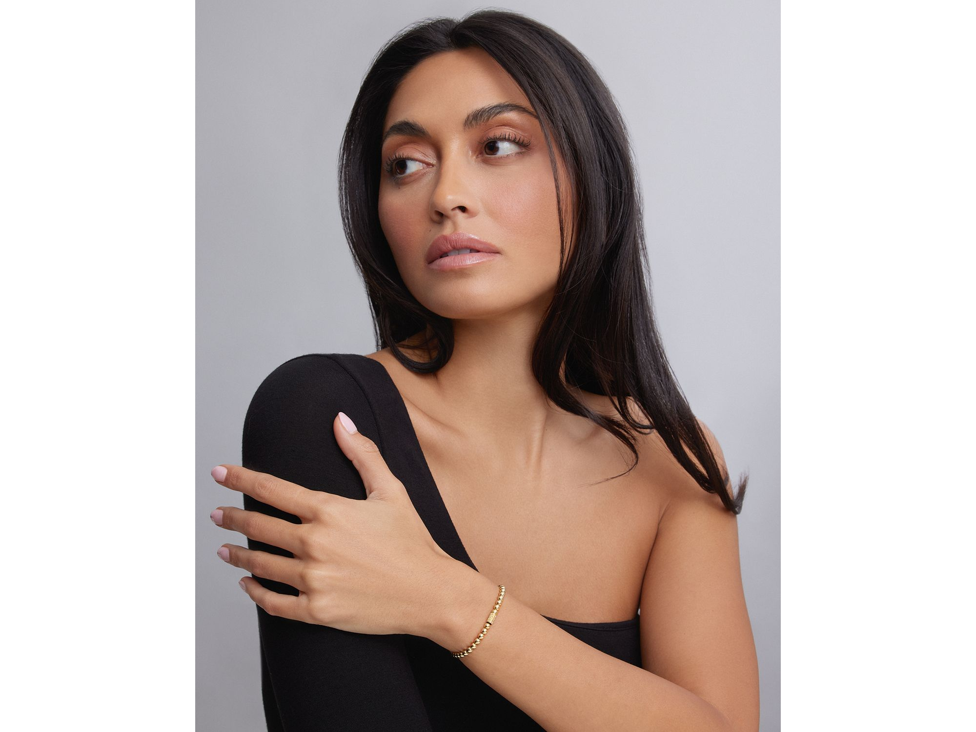 Caviar Gold Collection 18K Gold Beaded Bracelet, 4mm — Image 3
