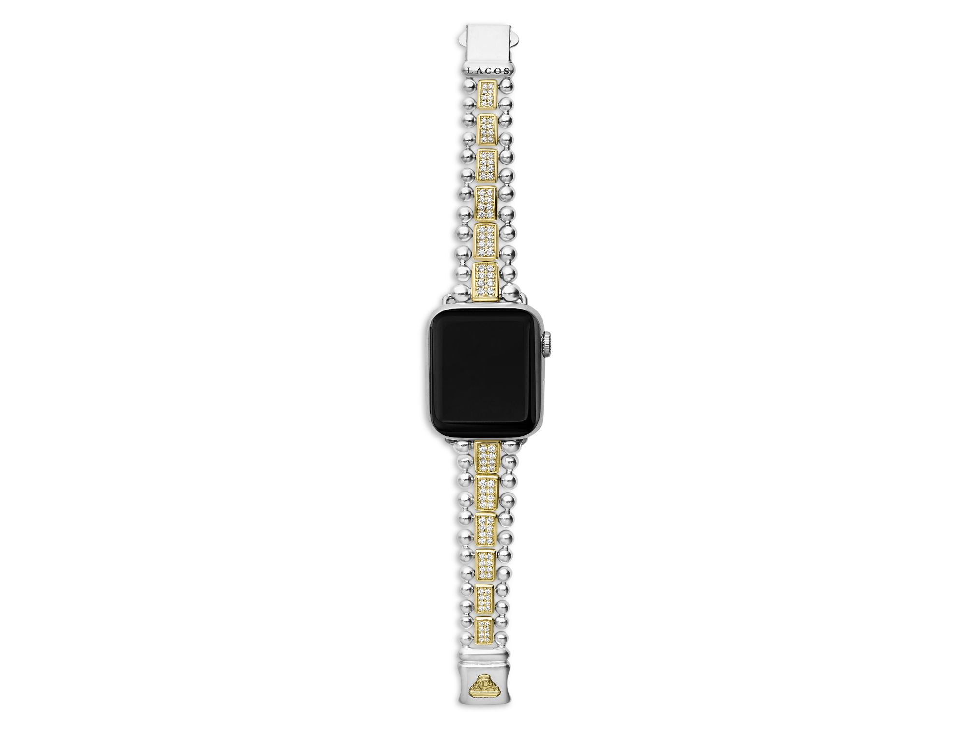 Sterling Silver & 18K Gold Diamond Apple™ Smartwatch Bracelet, 38-45mm — Image 6