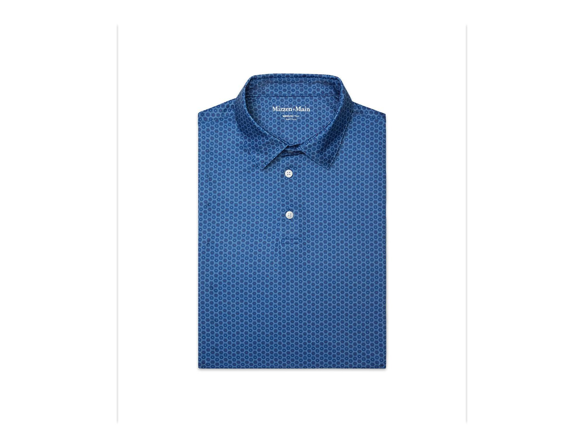 Versa Short Sleeve Polo Set Sail Honeycomb — Image 3