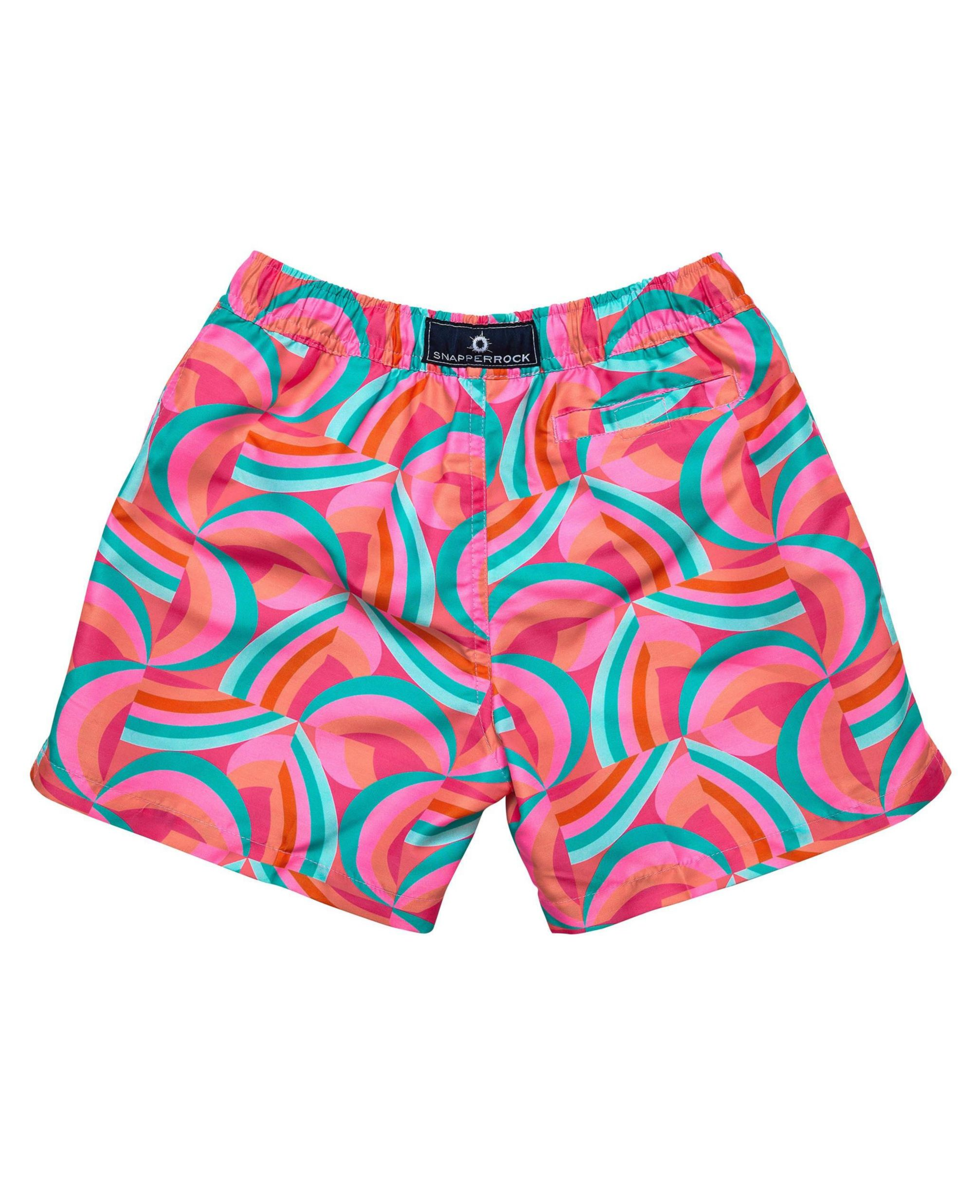 Unisex Geo Melon Sustainable Swim Short — Image 3