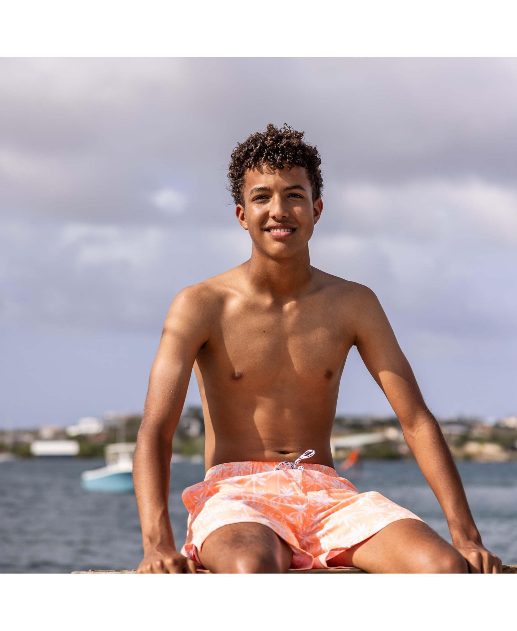 Boys' Cali Palms Recycled Swim Short - Little Kid, Big Kid — Image 4